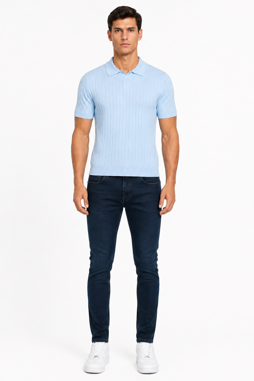 Monza set Jeans & Polo | Licht Blauw & Blue