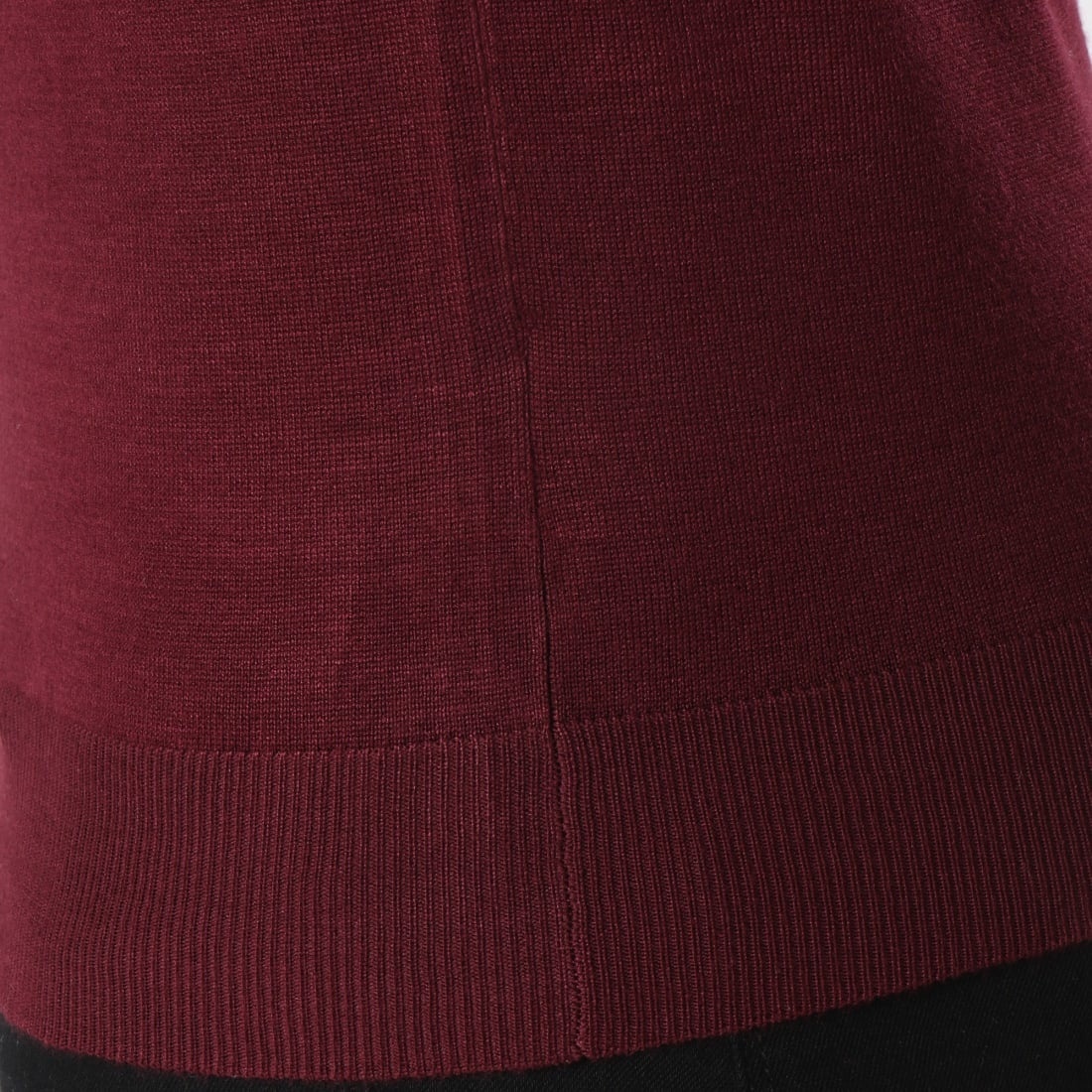 Bordeaux rote Rollkragenpullover Männer
