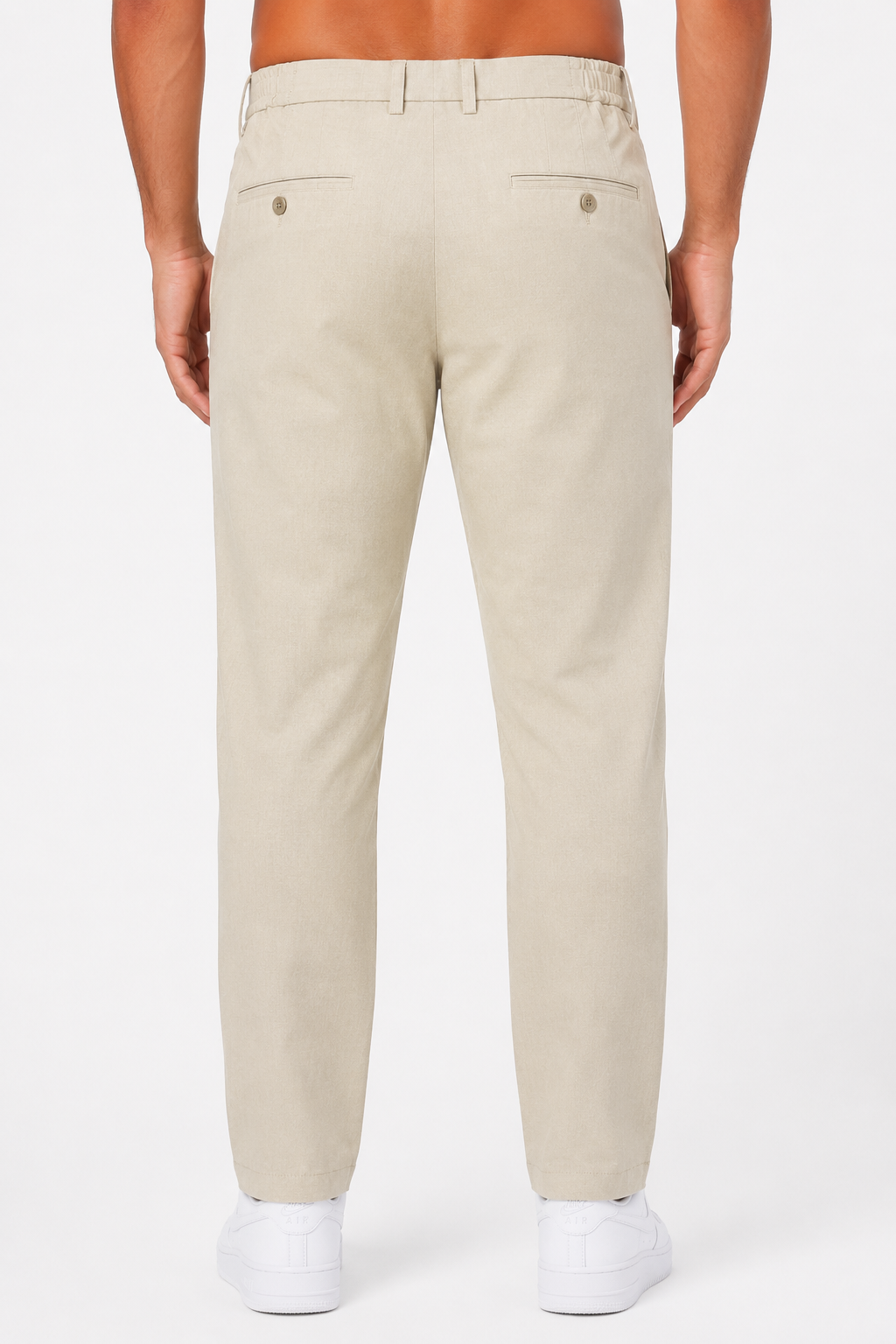 VALENCI Milano Chino Beige - Front view full length