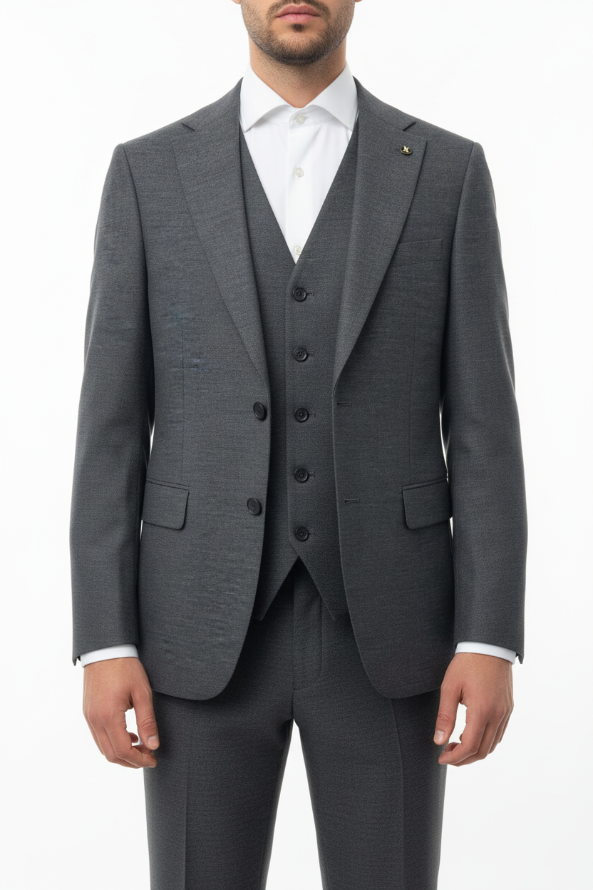 Sartoria Driedelig Pak Antraciet