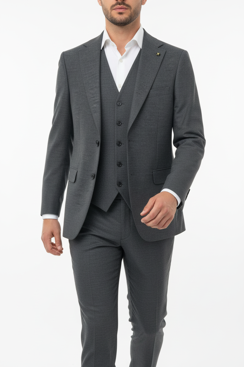 Sartoria Driedelig Pak Antraciet