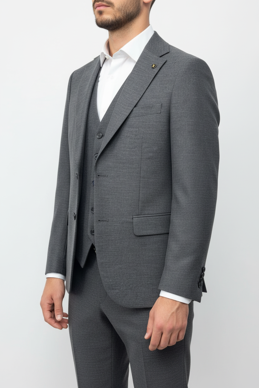 Sartoria Driedelig Pak Antraciet