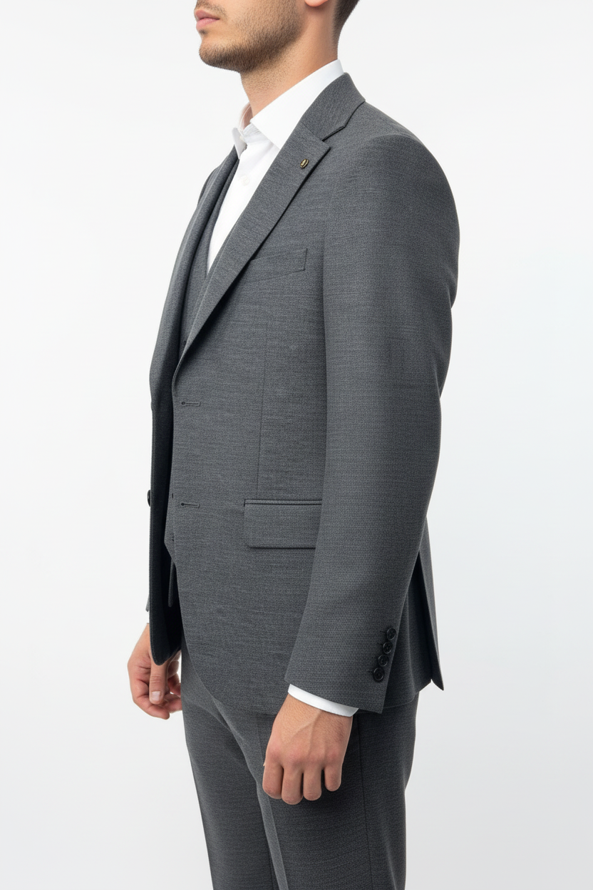 Sartoria Driedelig Pak Antraciet