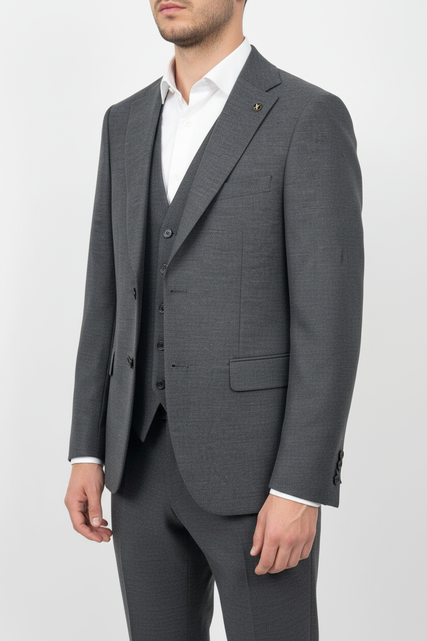 Sartoria Driedelig Pak Antraciet