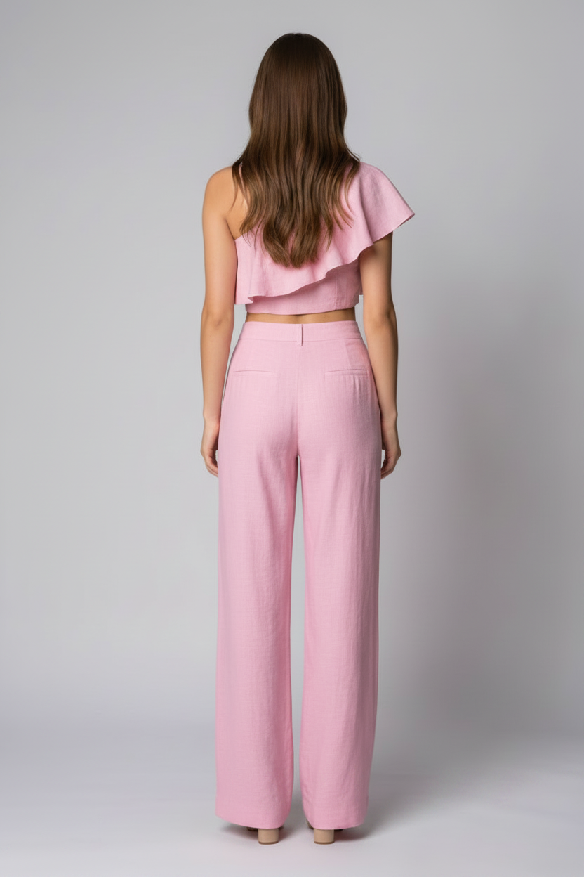 Dames Linnen Set – Roze