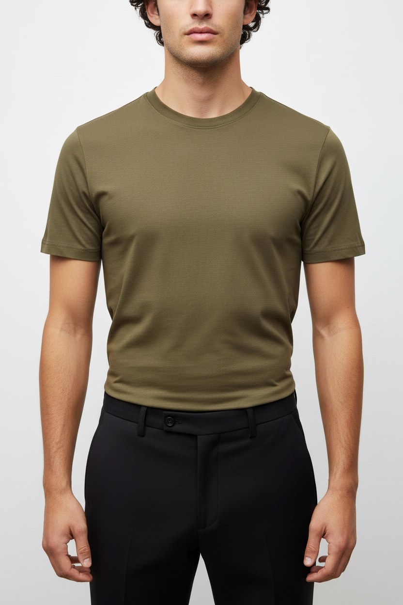 Khaki T-shirt Basic