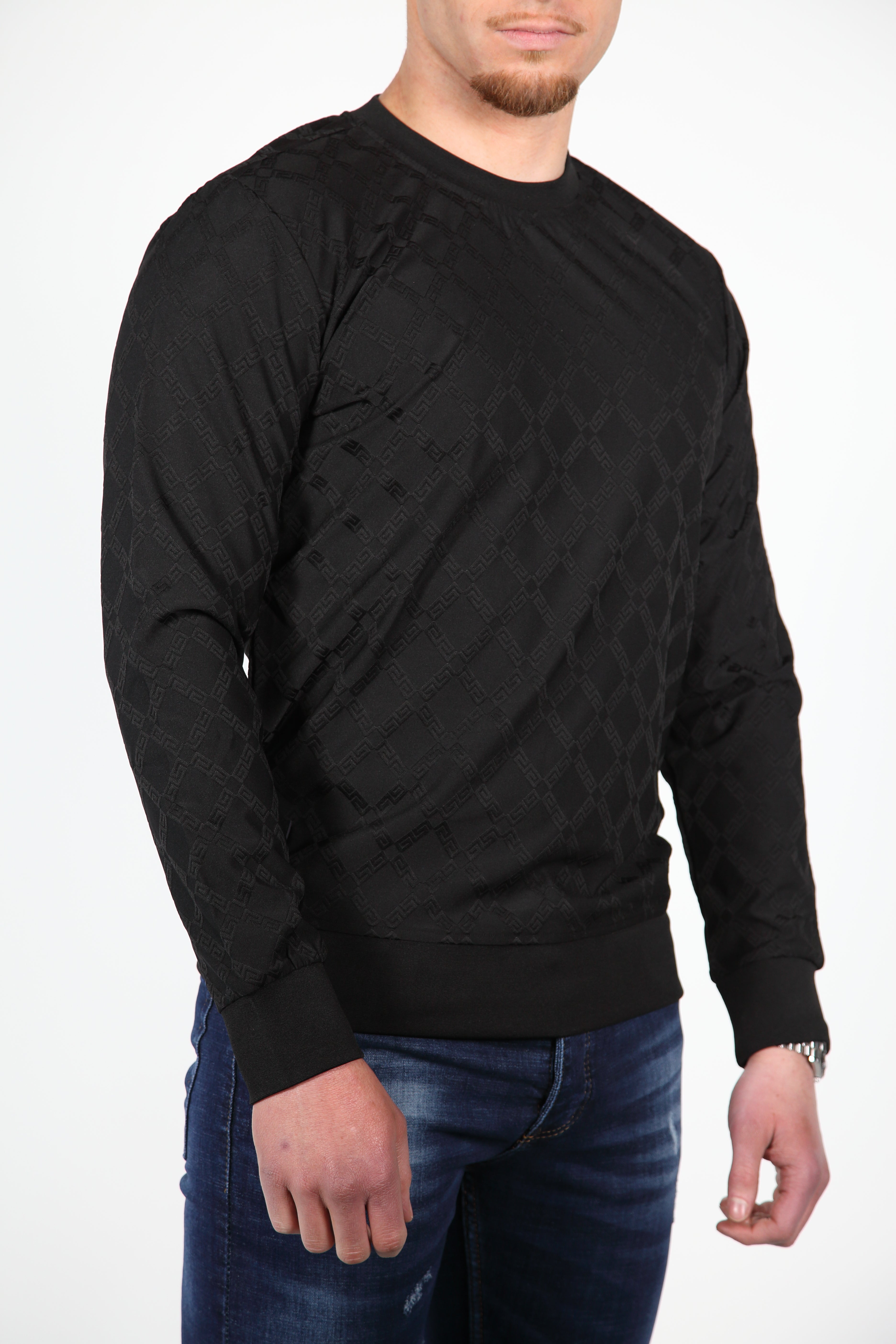 Schwarzer Pullover Fen