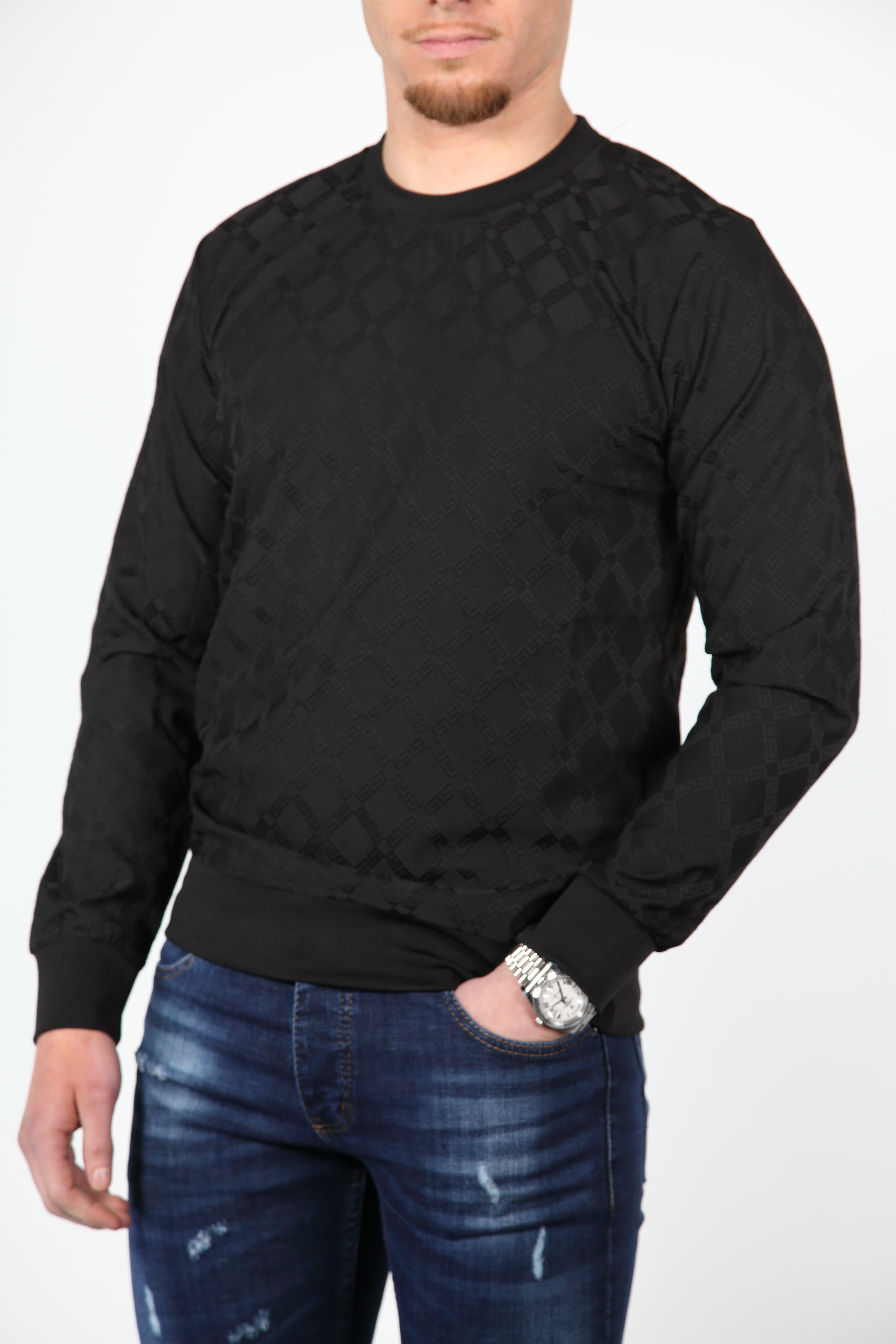 Schwarzer Pullover Fen