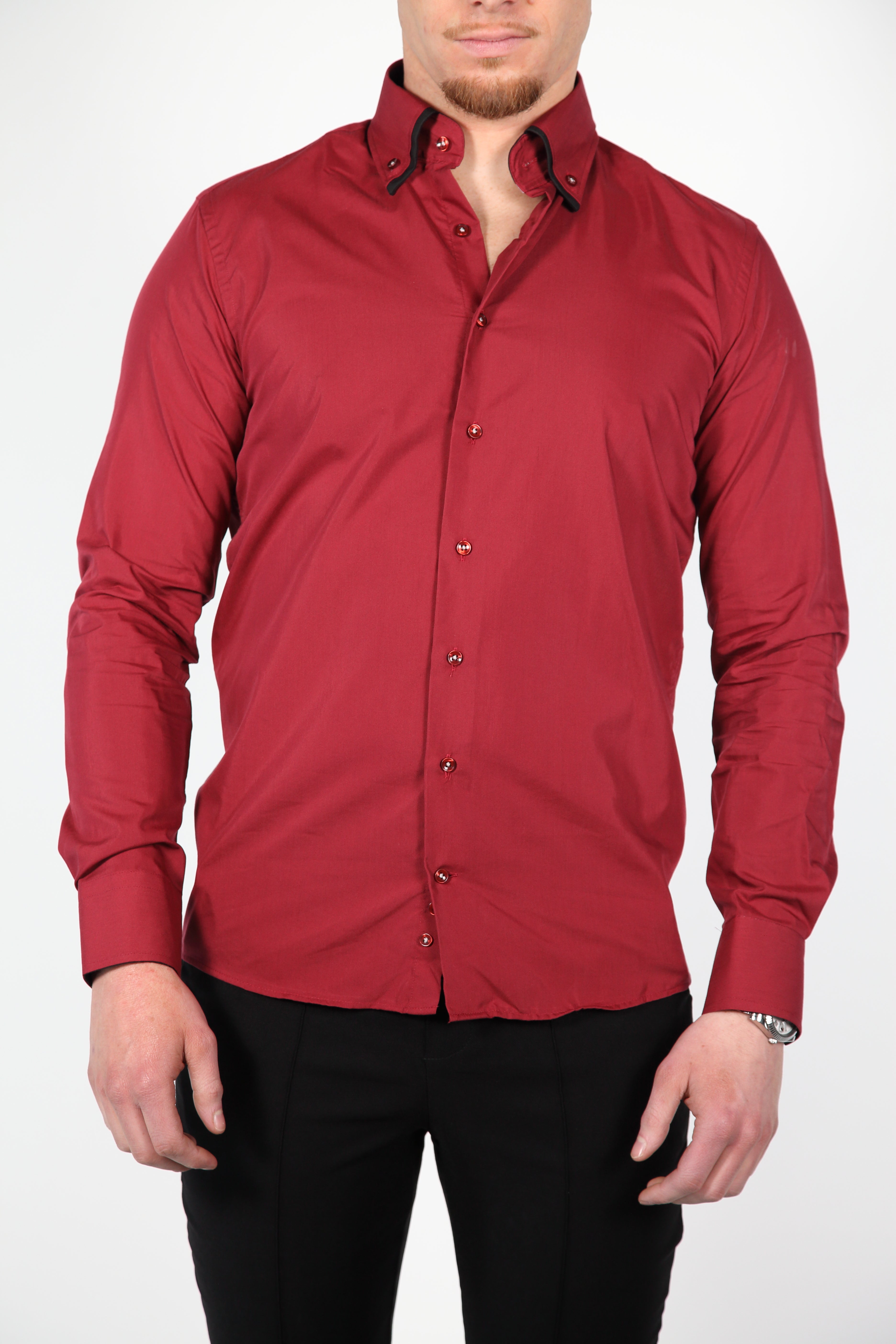 Overhemd Parla Bordeaux