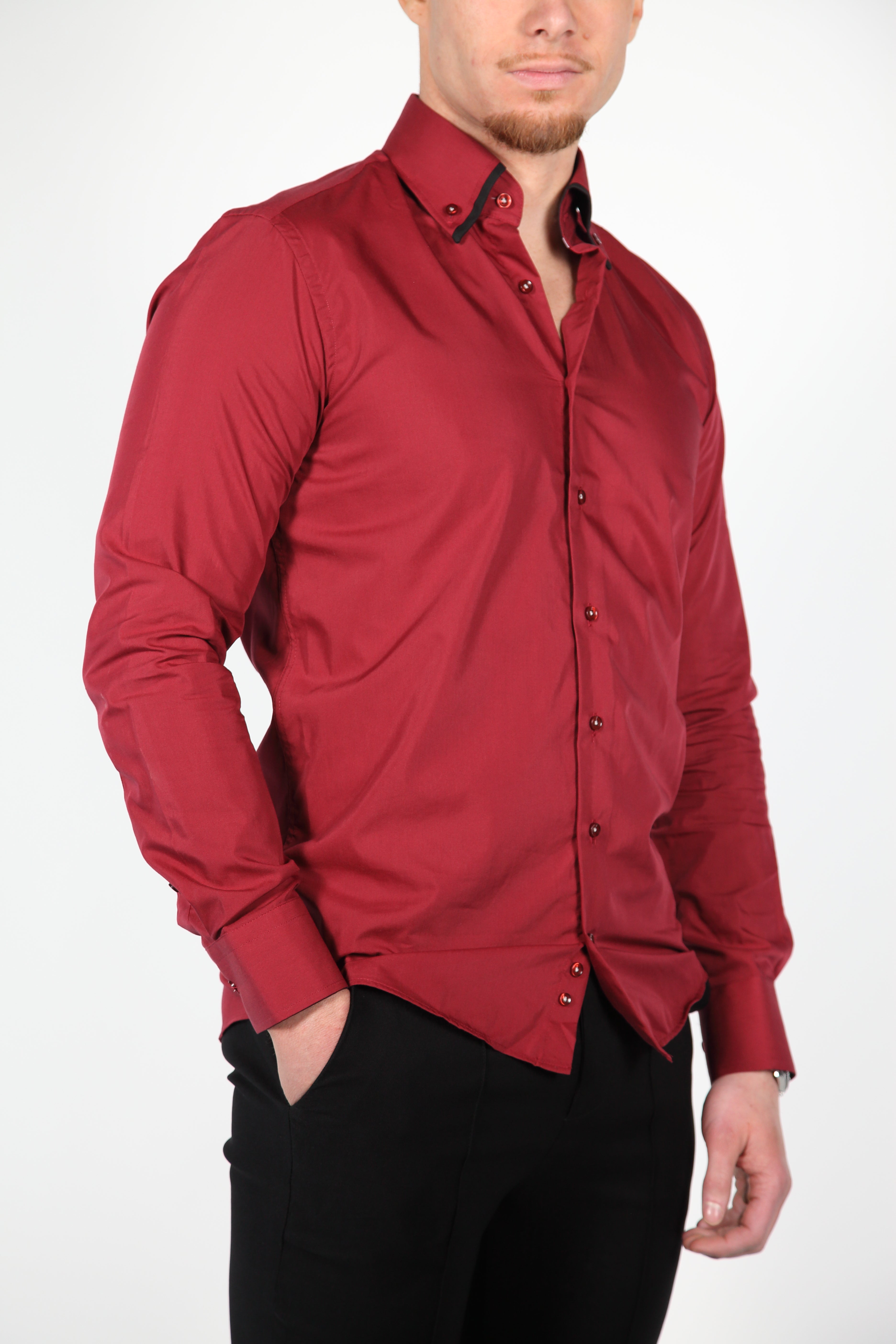 Overhemd Parla Bordeaux
