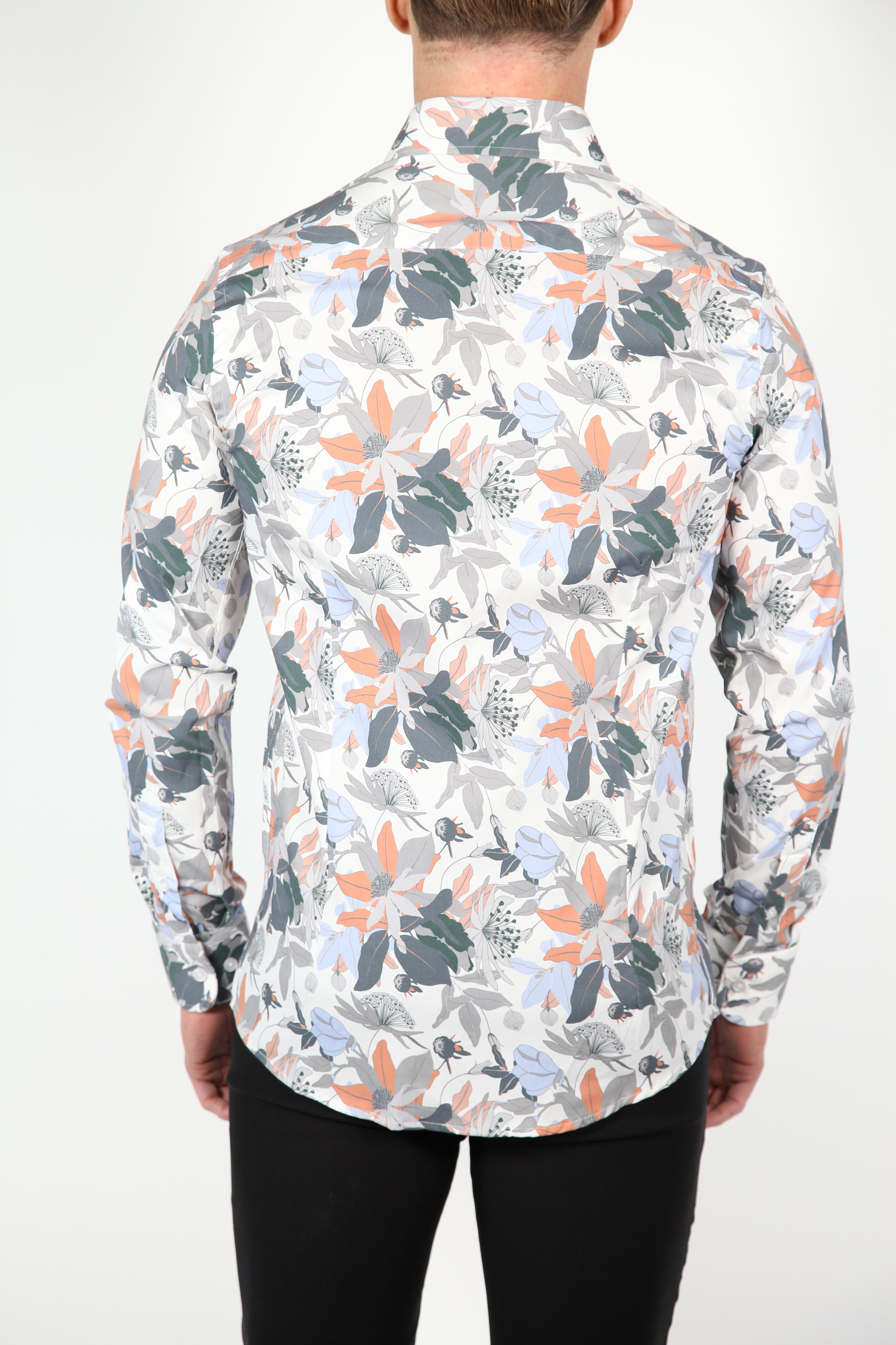 Overhemd Aries Wit Grijs