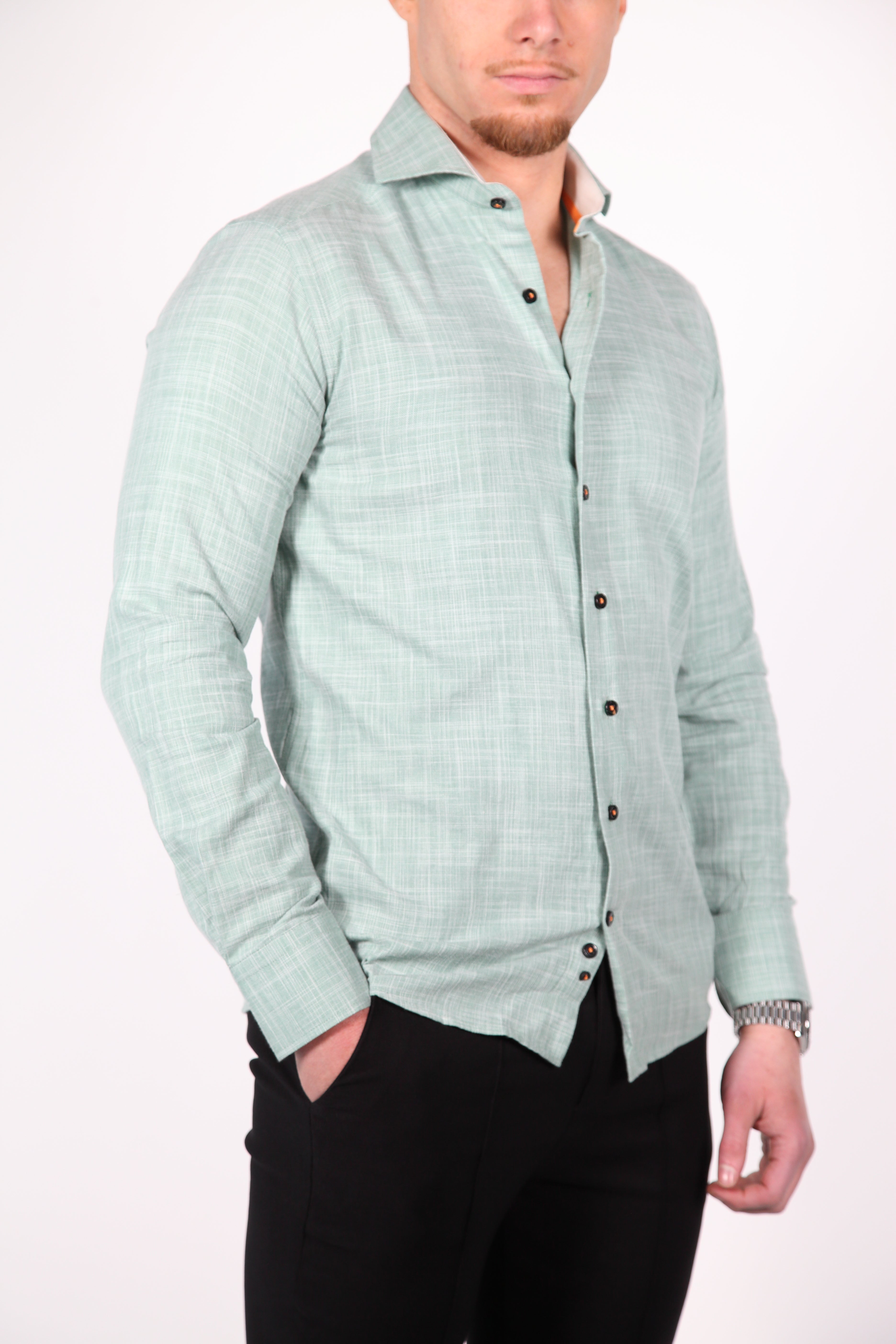 Overhemd Pinto Groen