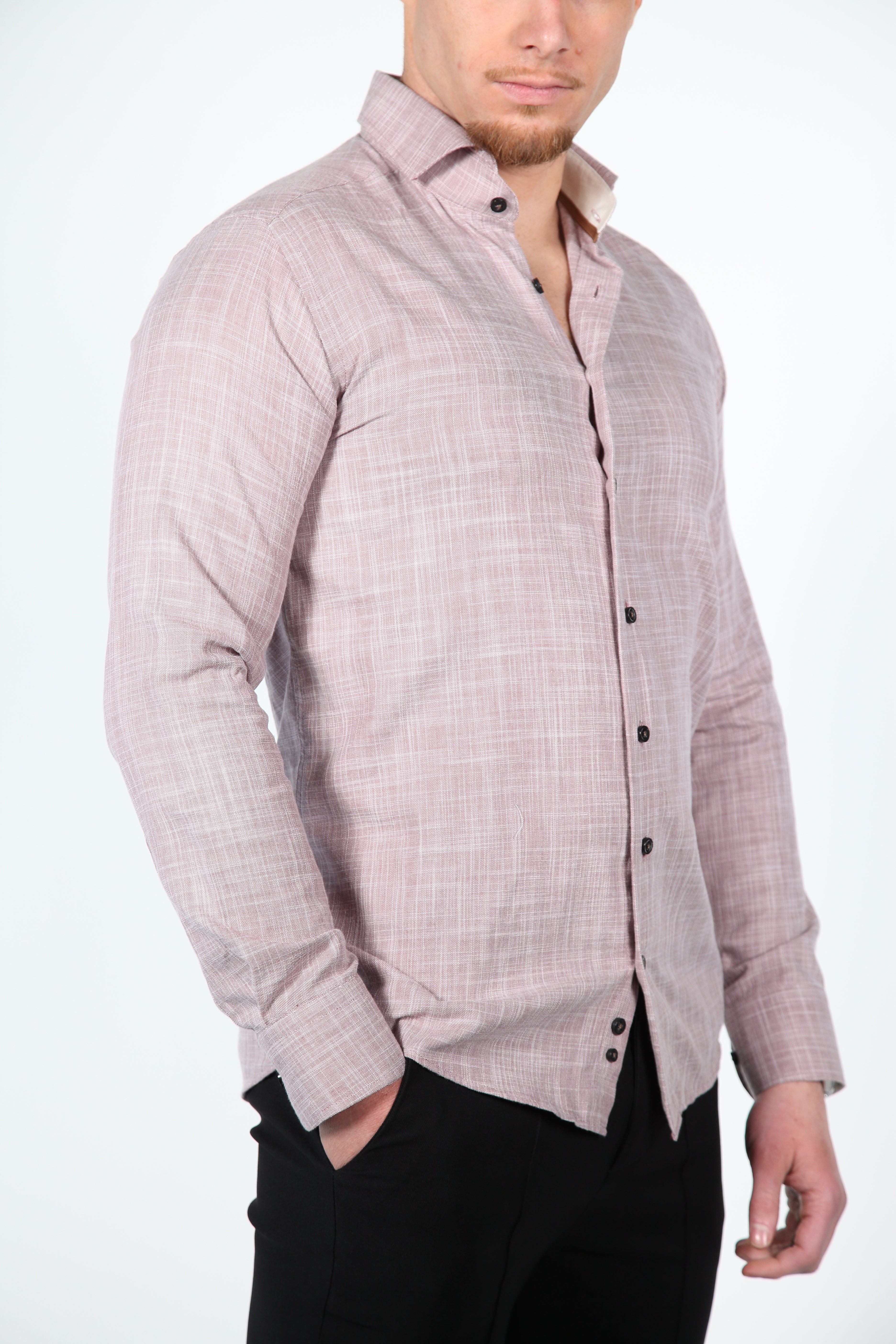 Overhemd Pinto Dark Red