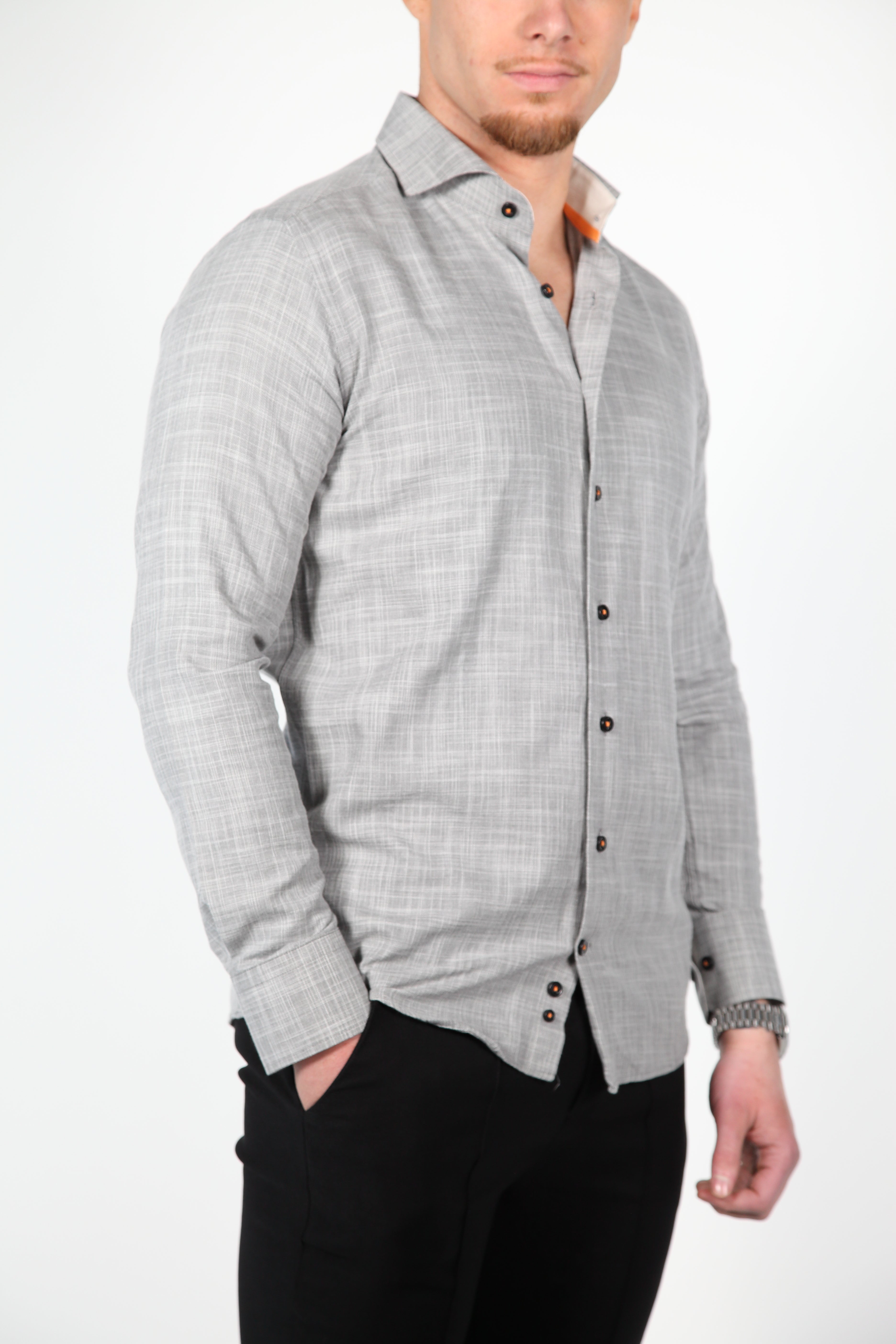 Chemise pinto gris