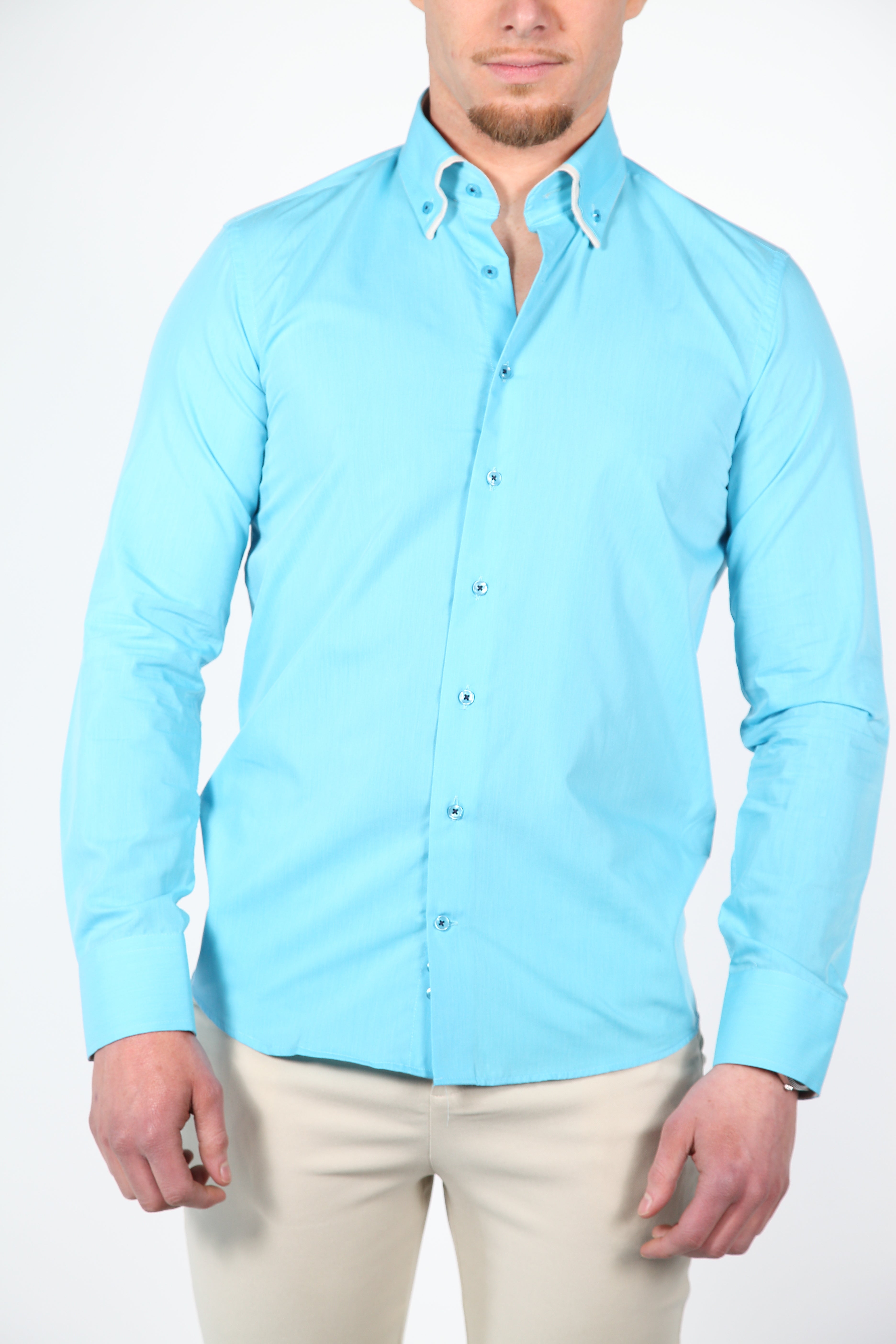 Overhemd Parla Turquoise
