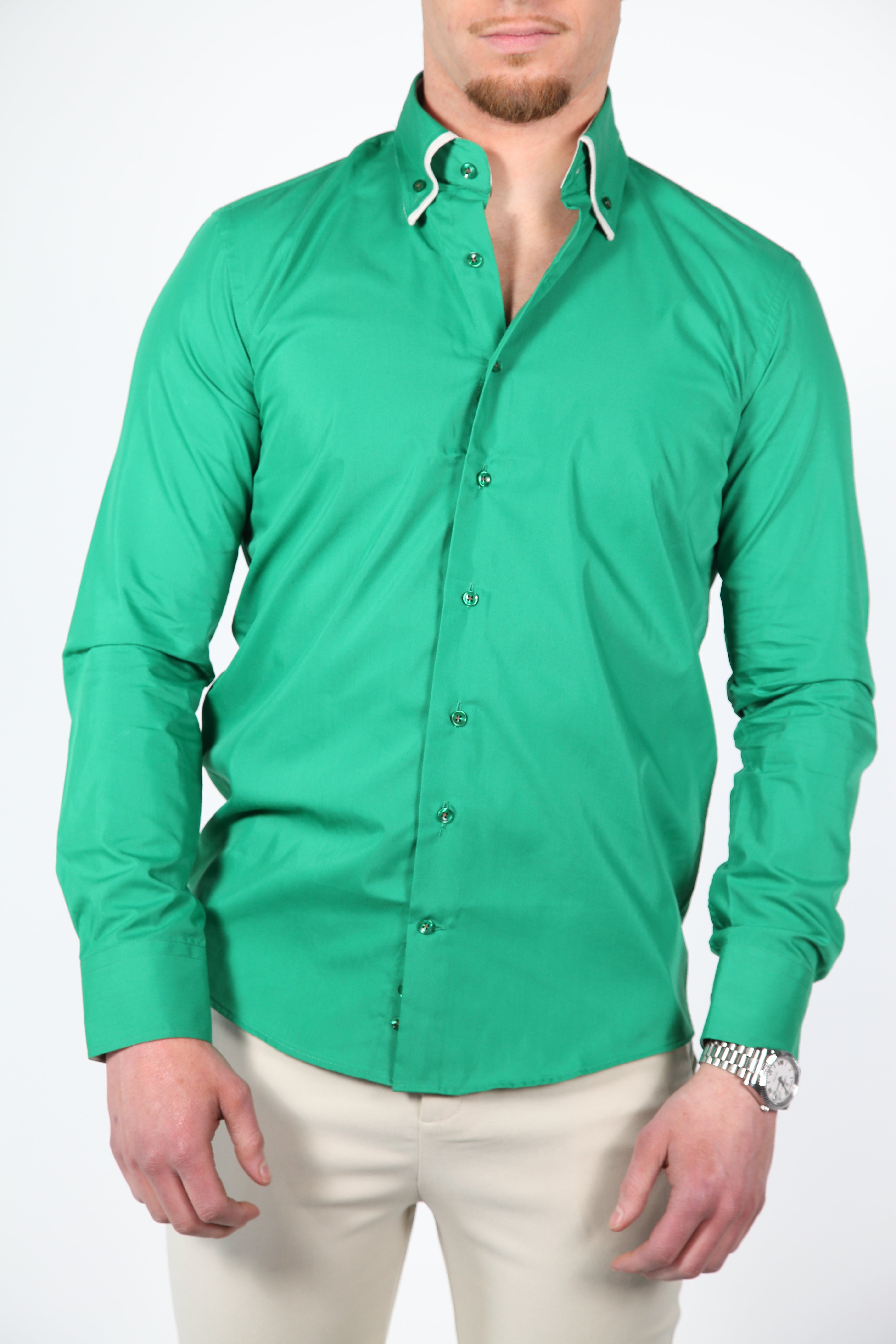 Overhemd Parla Groen