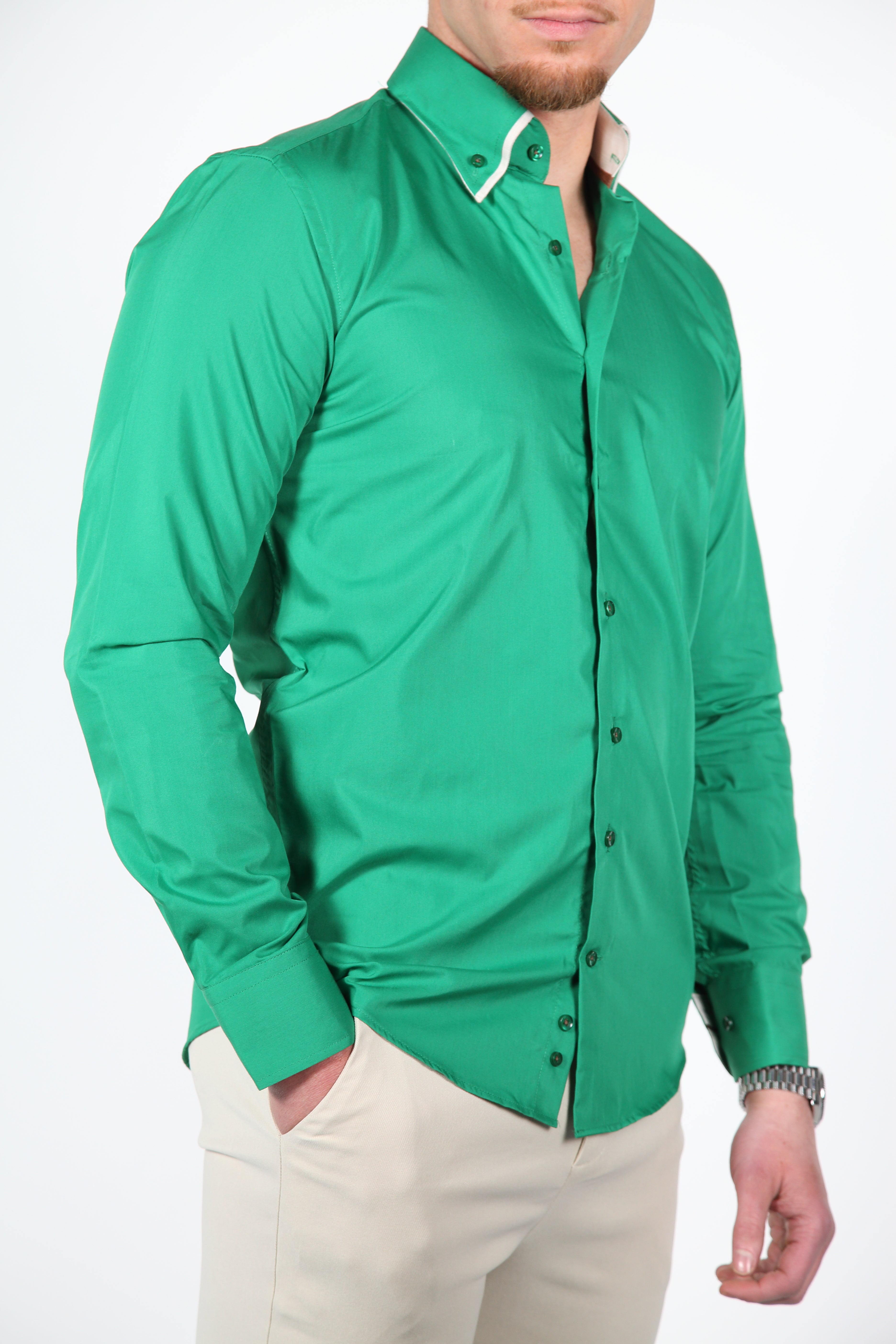 Overhemd Parla Groen