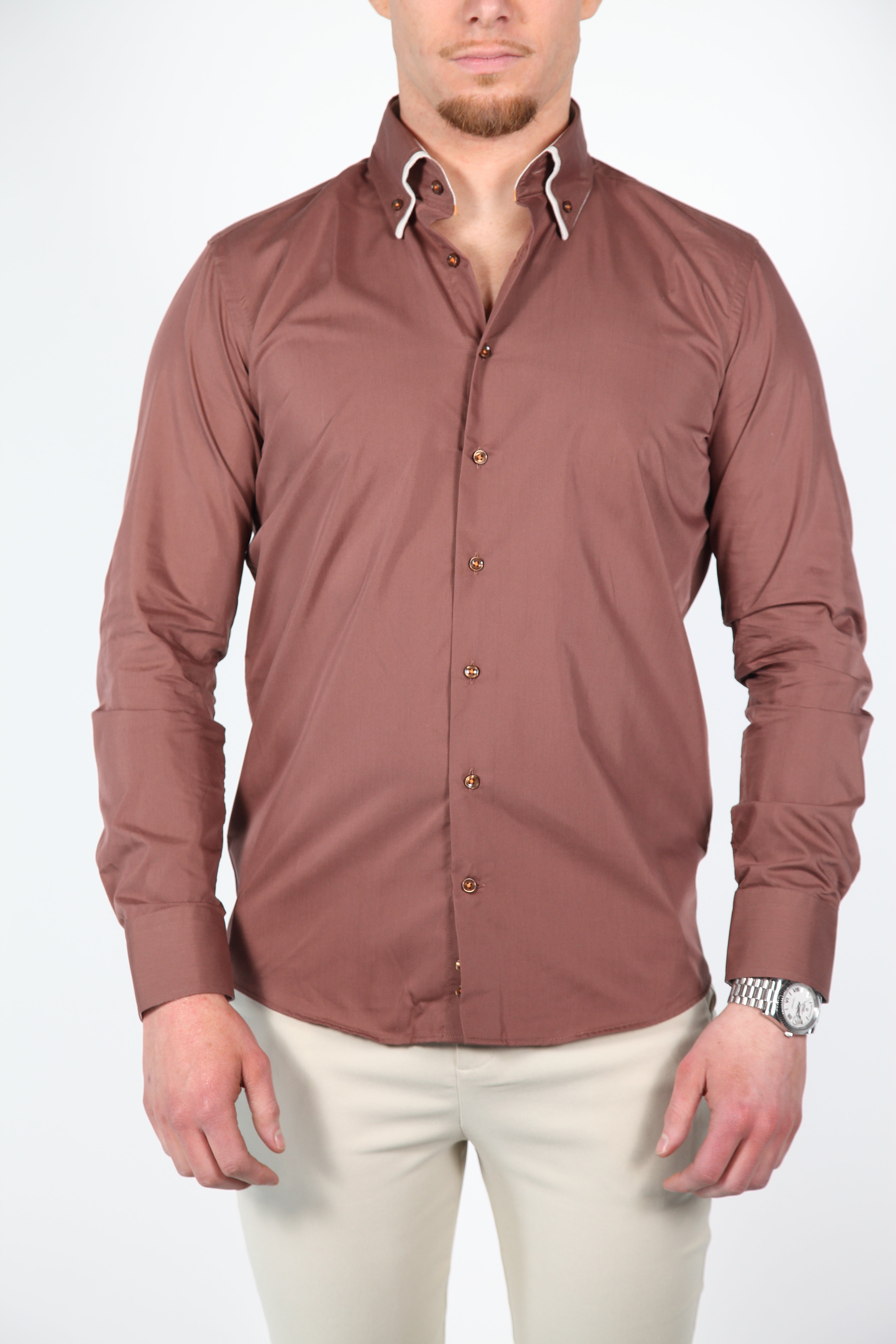 Overhemd Parla Bruin