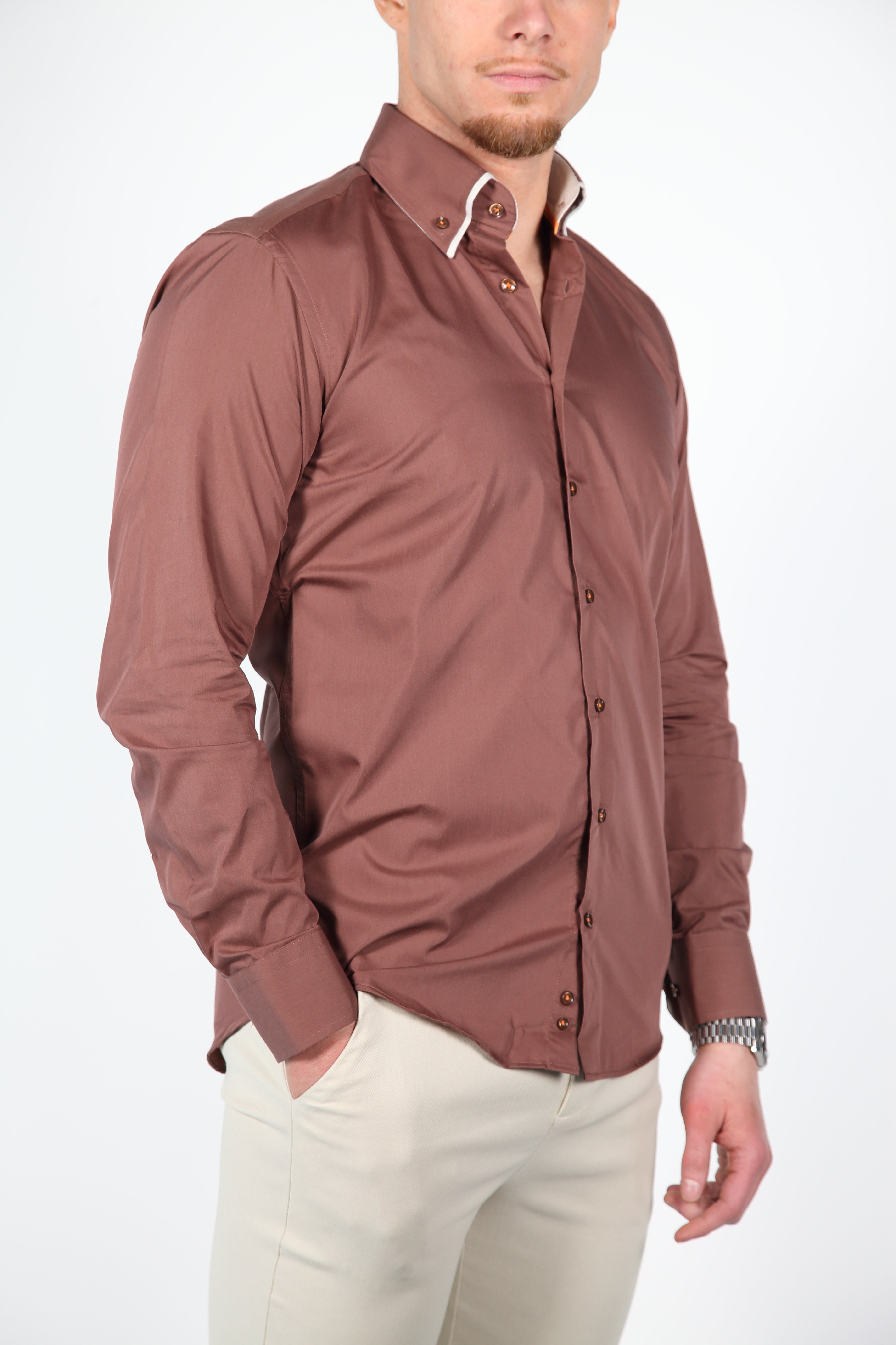 Overhemd Parla Bruin