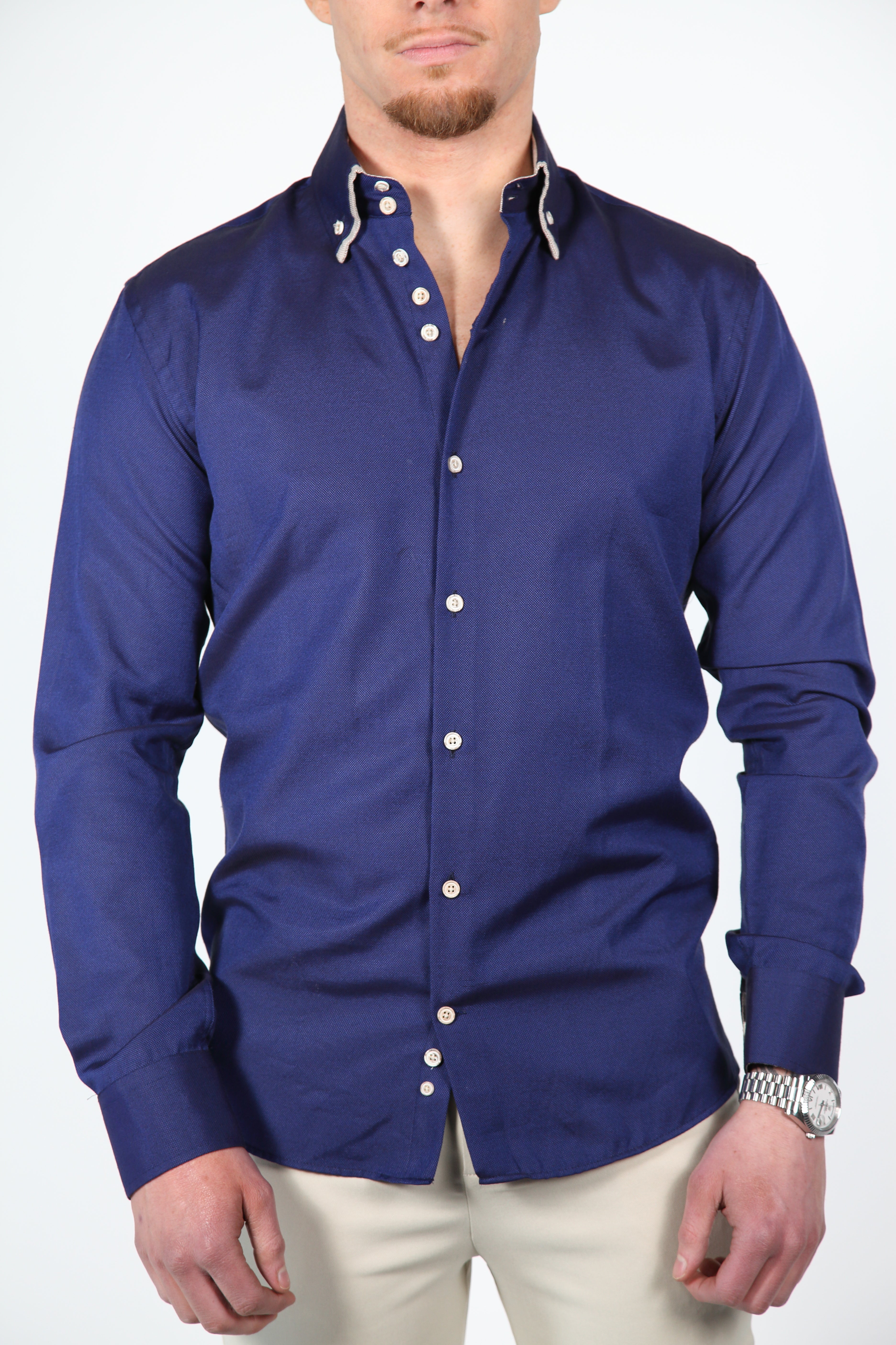 Overhemd Heren Silves Navy