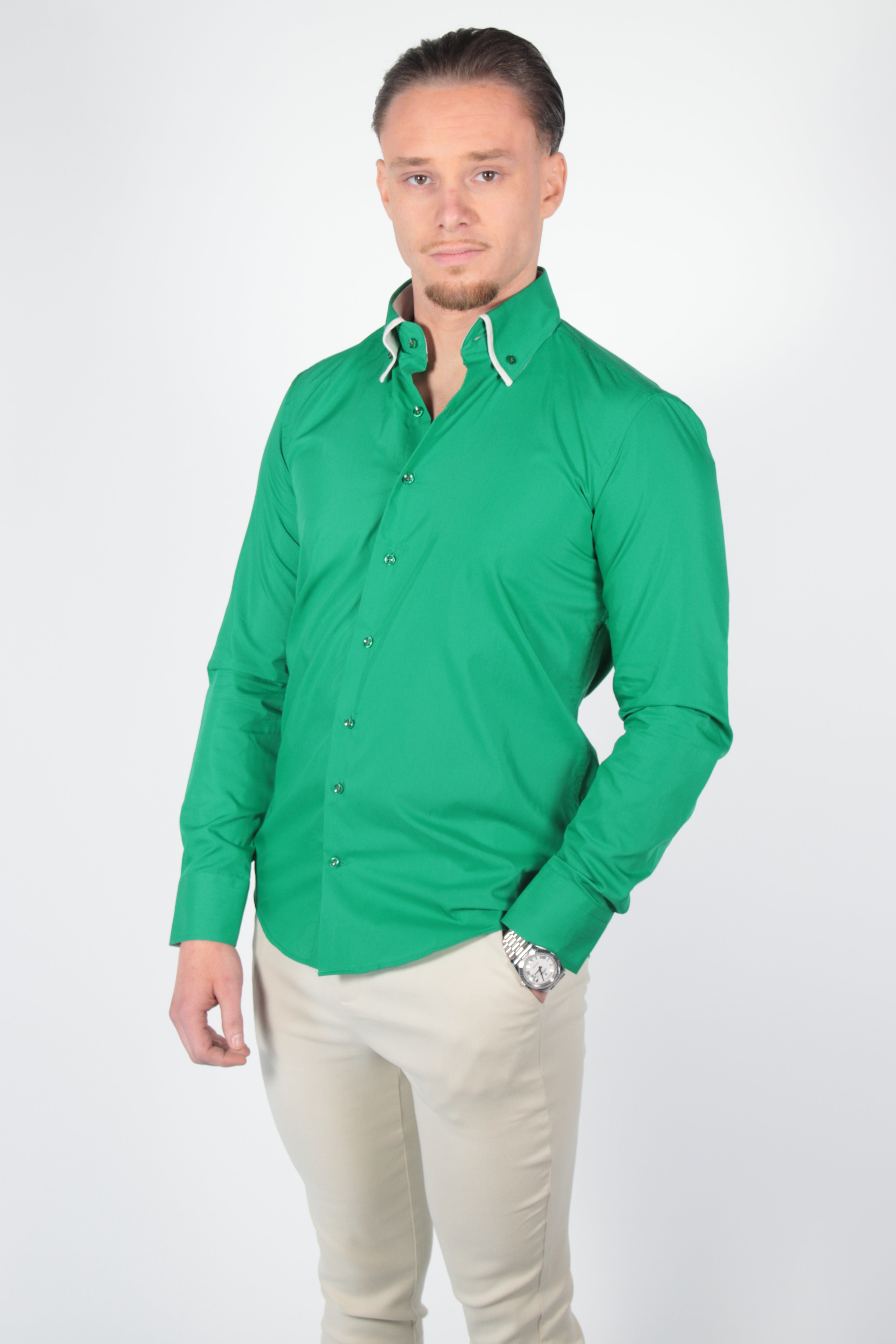 Overhemd Parla Groen