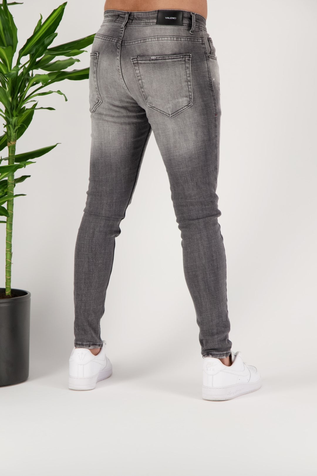 Skinny Jeans Artsy Spalsh Grijs