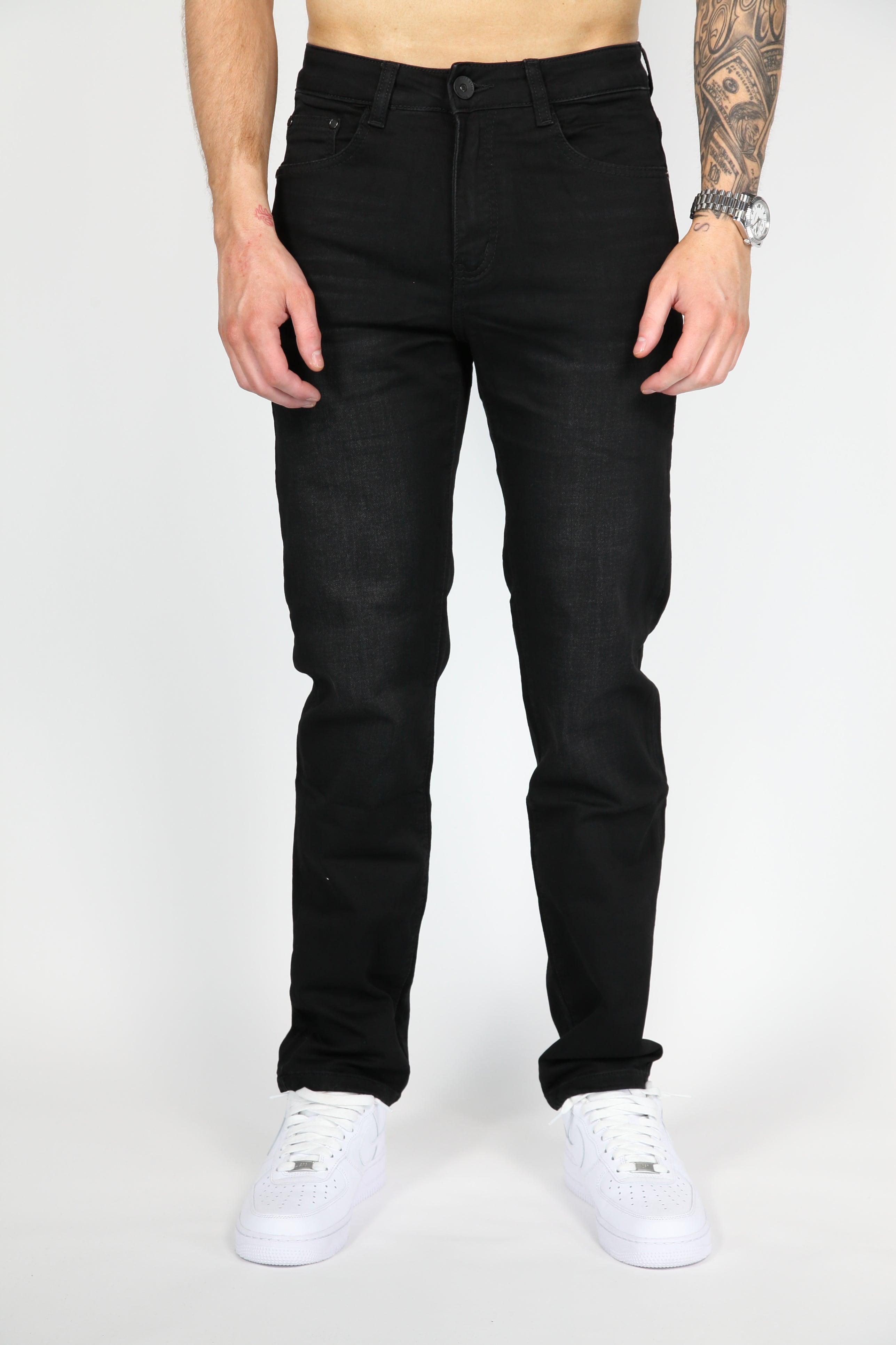 Valenci loose fit Jeans Zwart