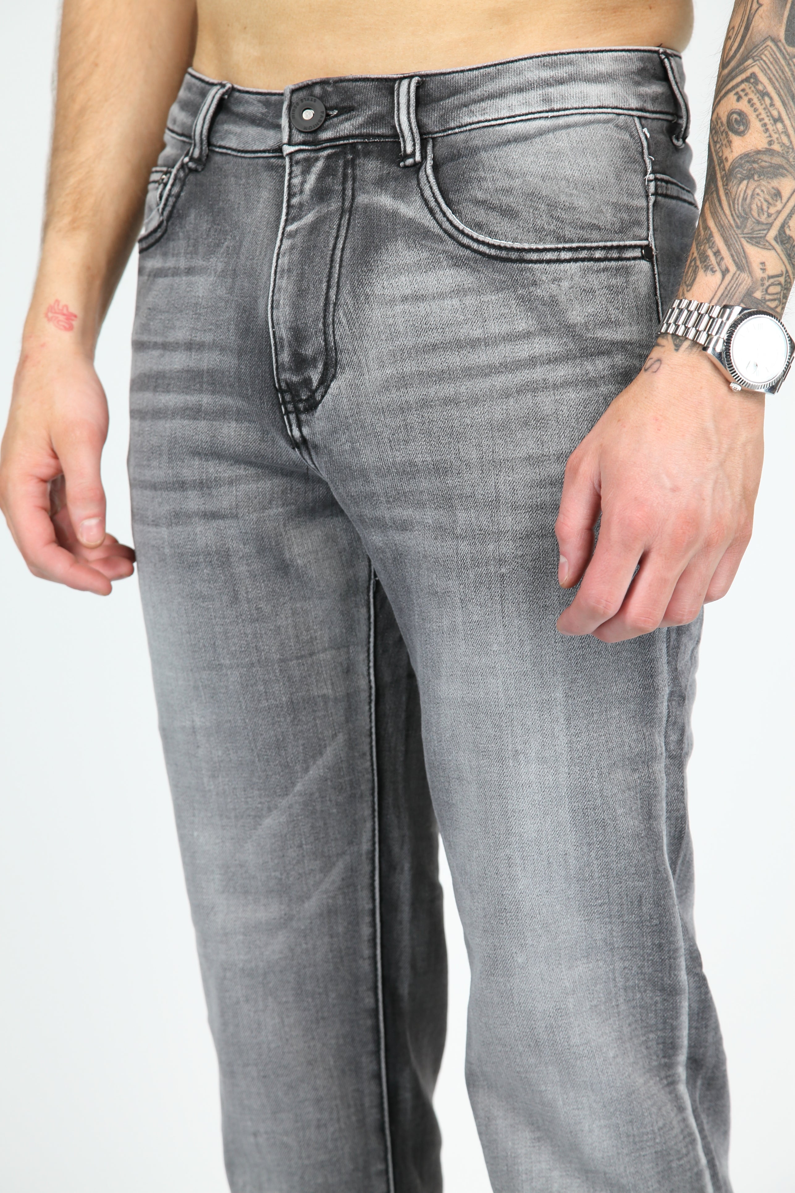 Valenci loose fit Jeans Grijs