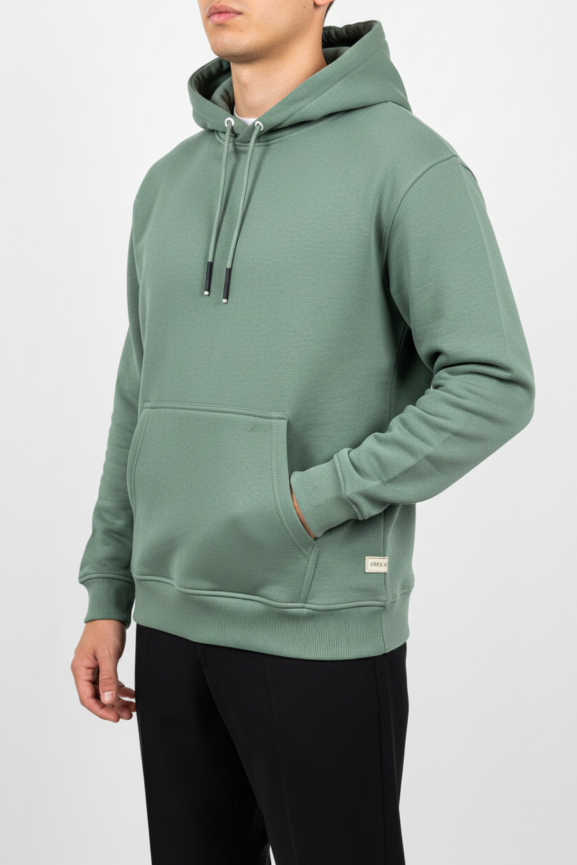 Felpa con cappuccio Arya verde menta