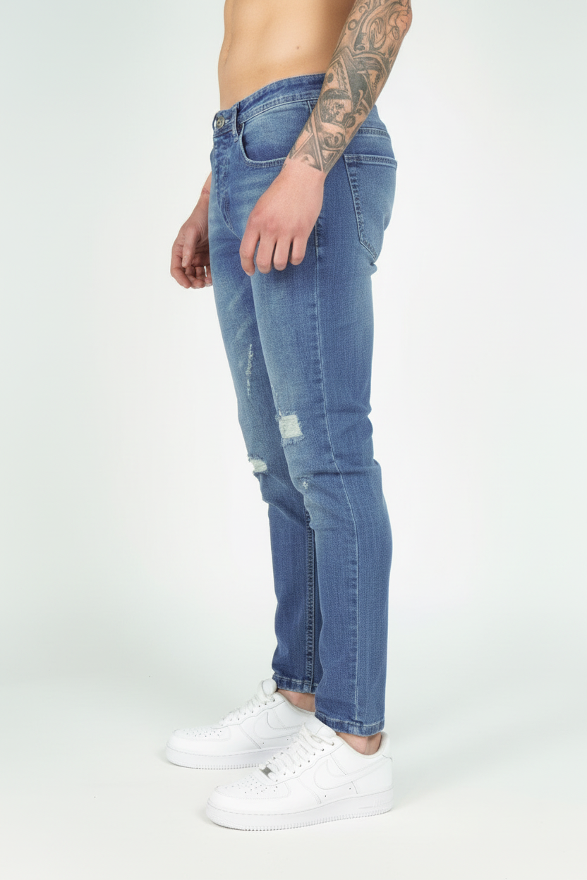 Jean Essentiel Déchiré Bleu