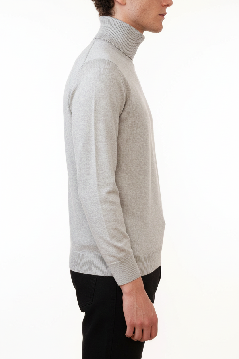 Rollkragenpullover Valenci Grau