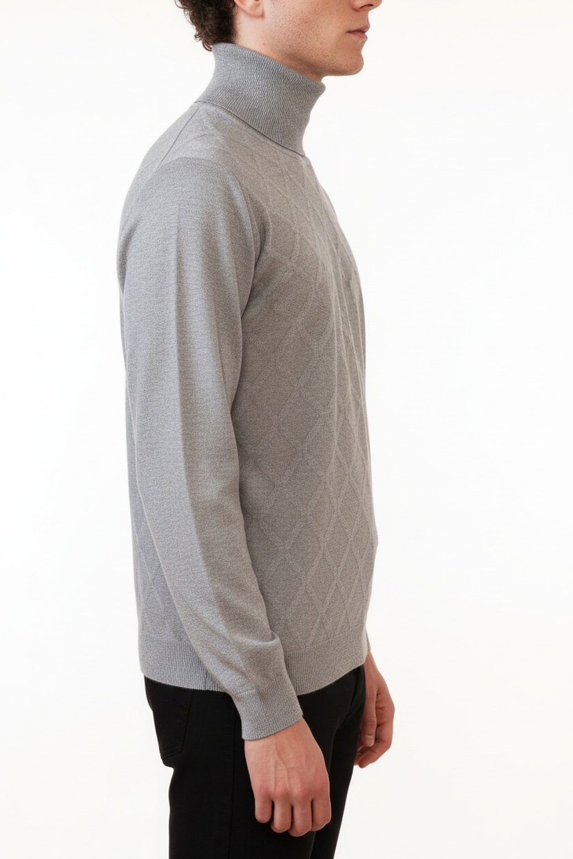 Dolcevita Valenci a quadri Grigio