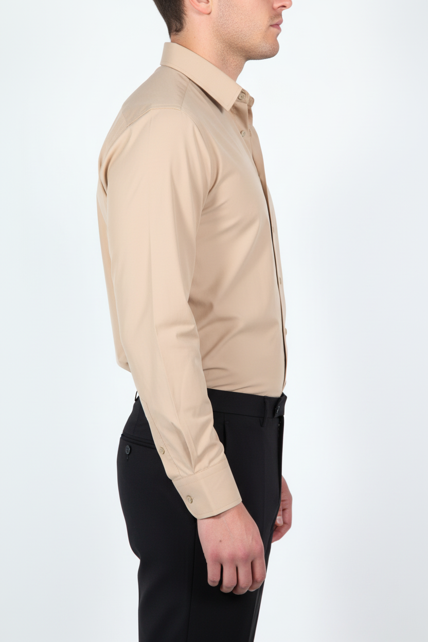 Overhemd Leira Beige