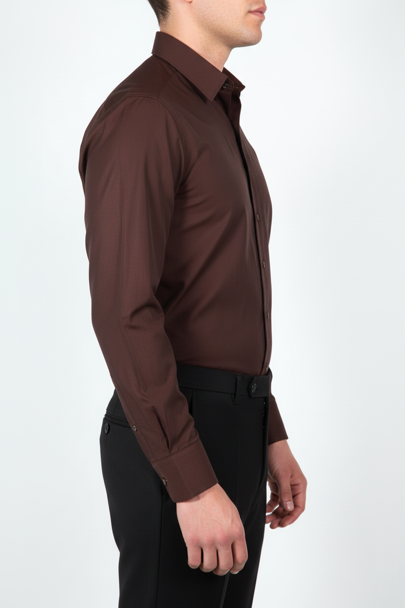 Overhemd Leira Bruin