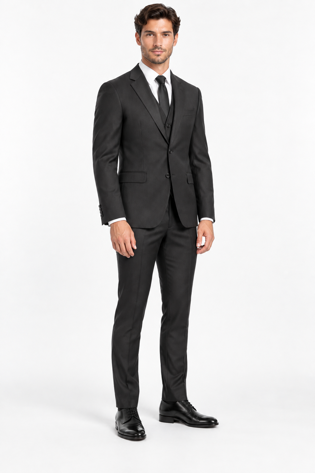 Milano Three-piece Suit Black