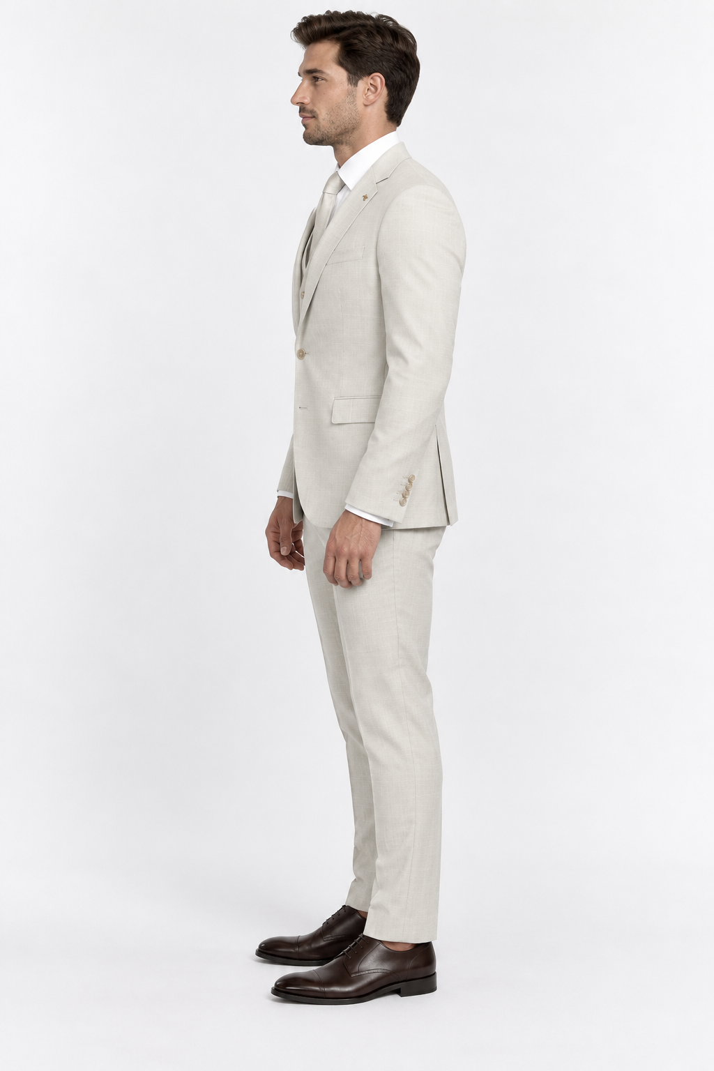 Monaco Three-piece Suit Ivory