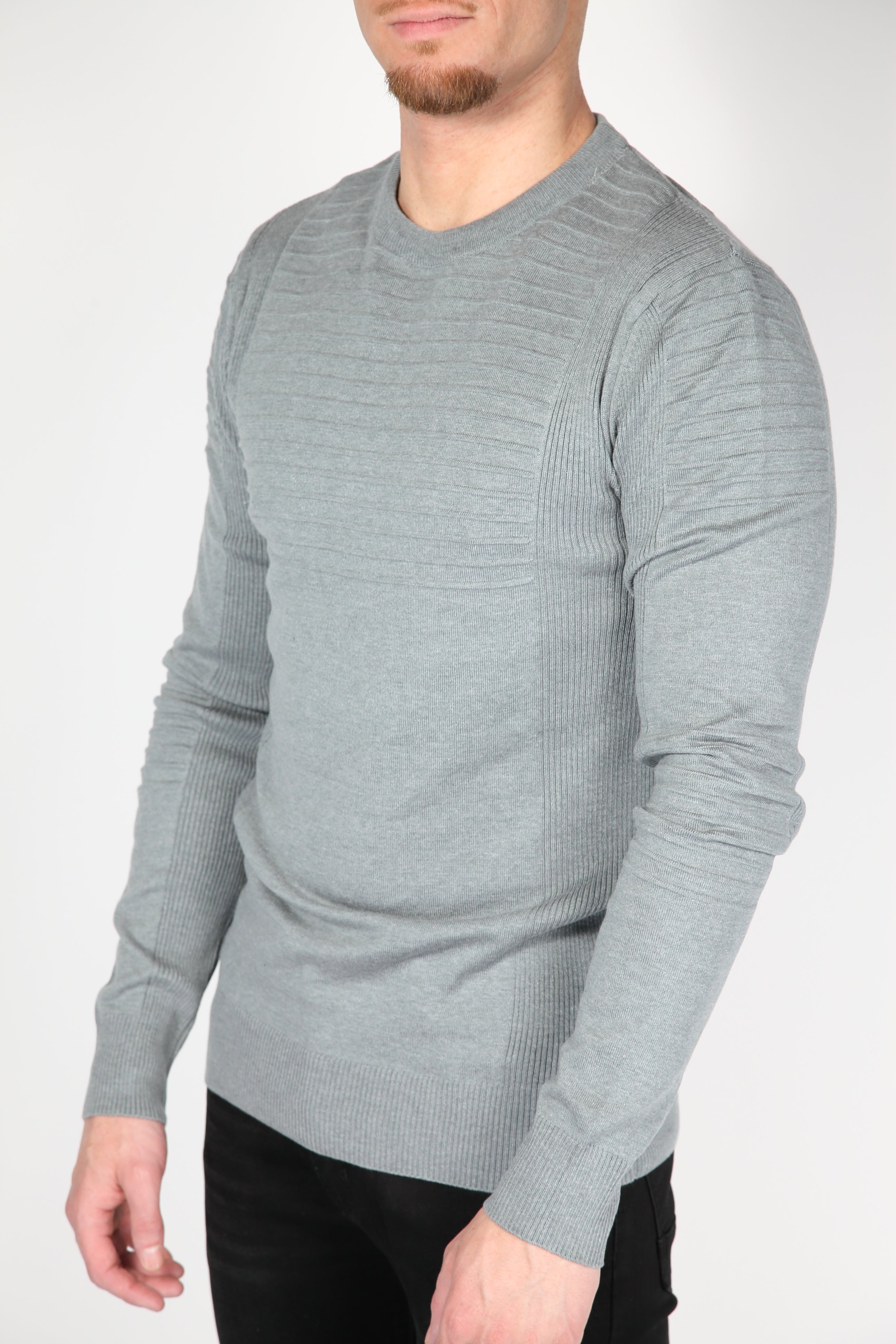 Sweater Rib Grijs