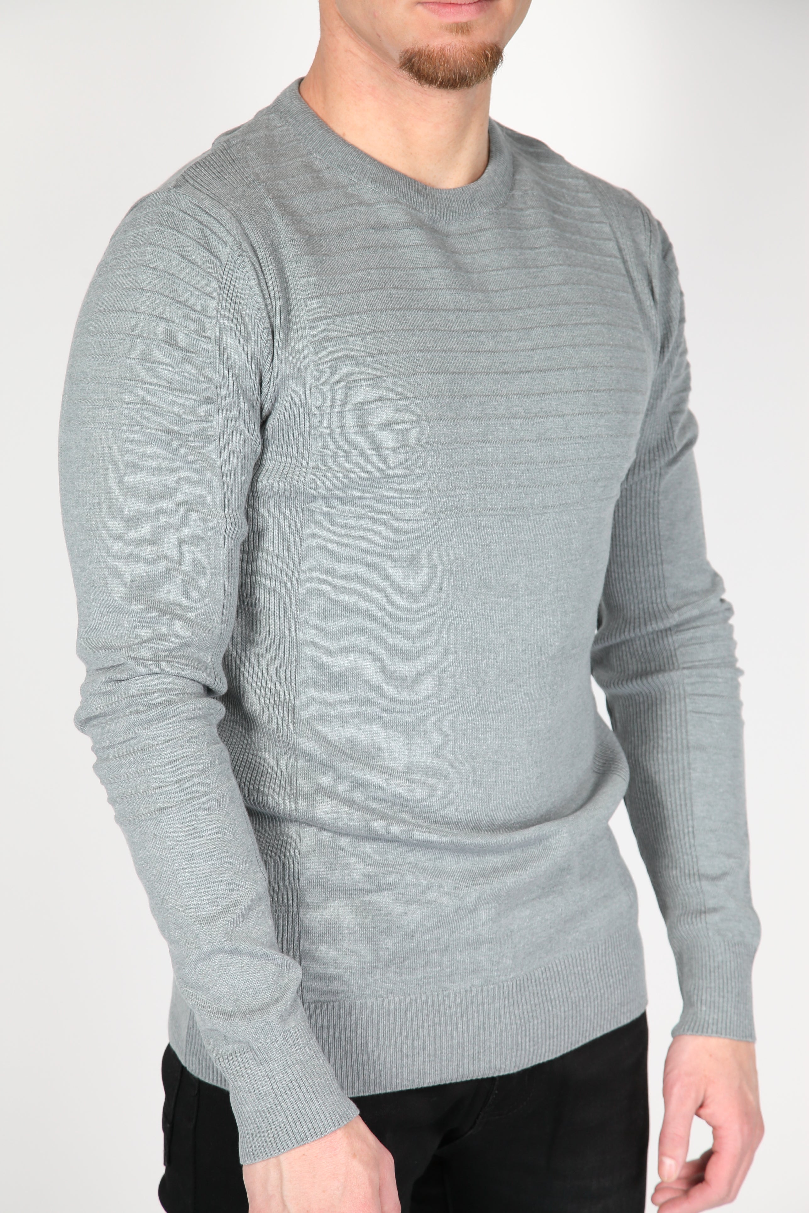 Sweater Rib Grijs