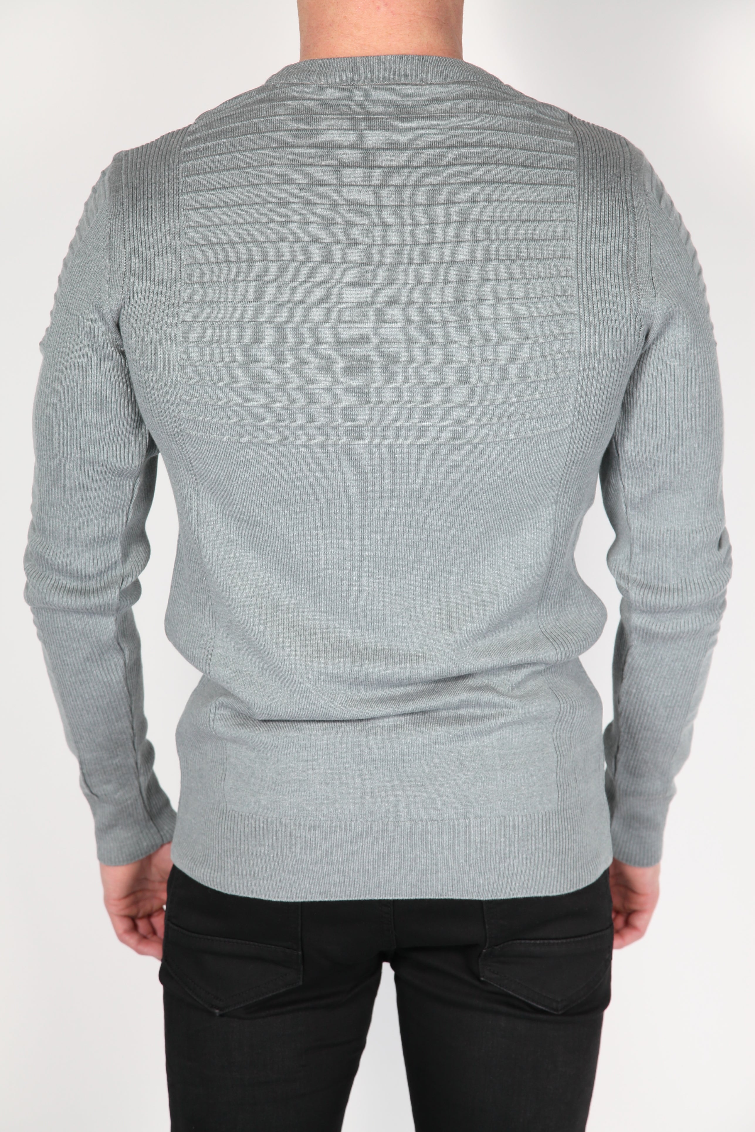 Sweater Rib Grijs