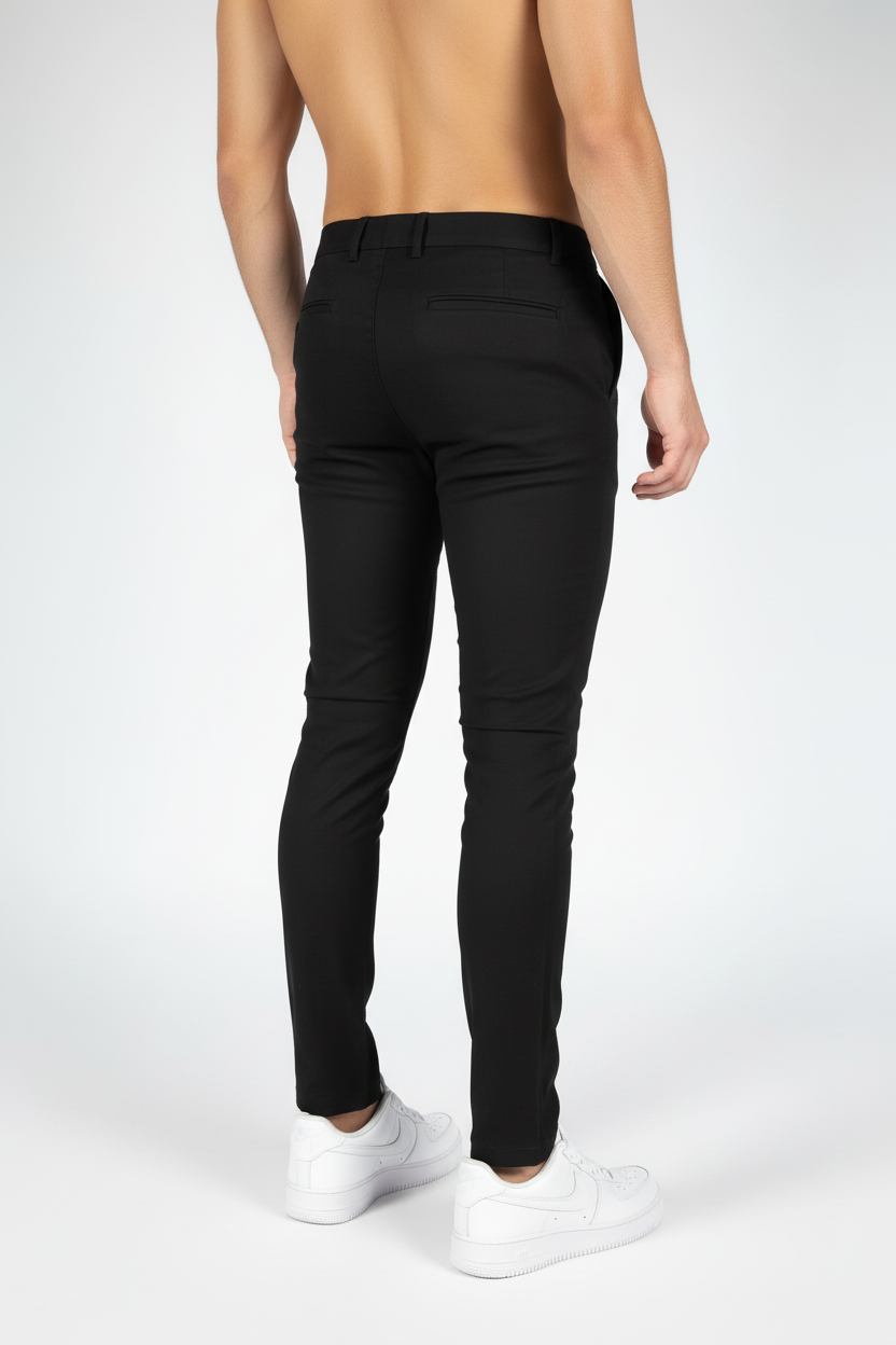 Chino maschi da uomo nero