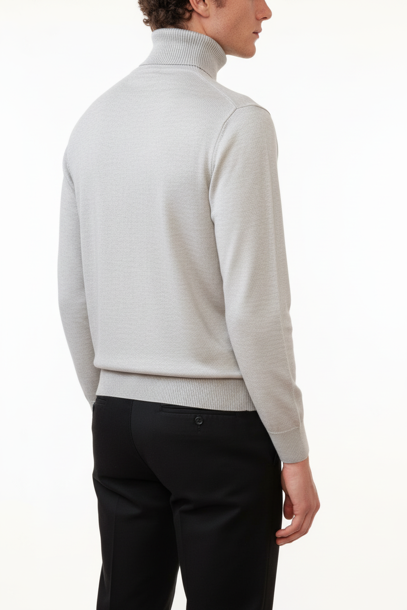 Rollkragenpullover Valenci Grau