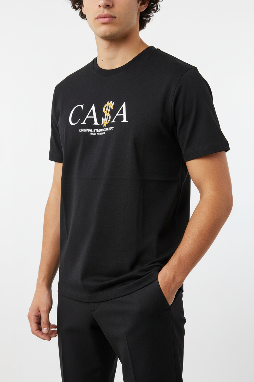 CASA T-Shirt Zwart