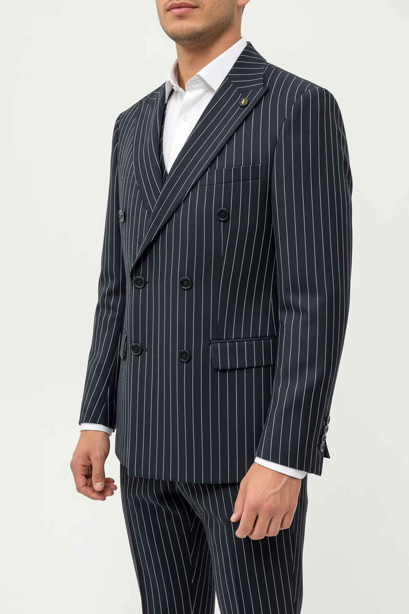 The Imperio Double Breasted Zwart