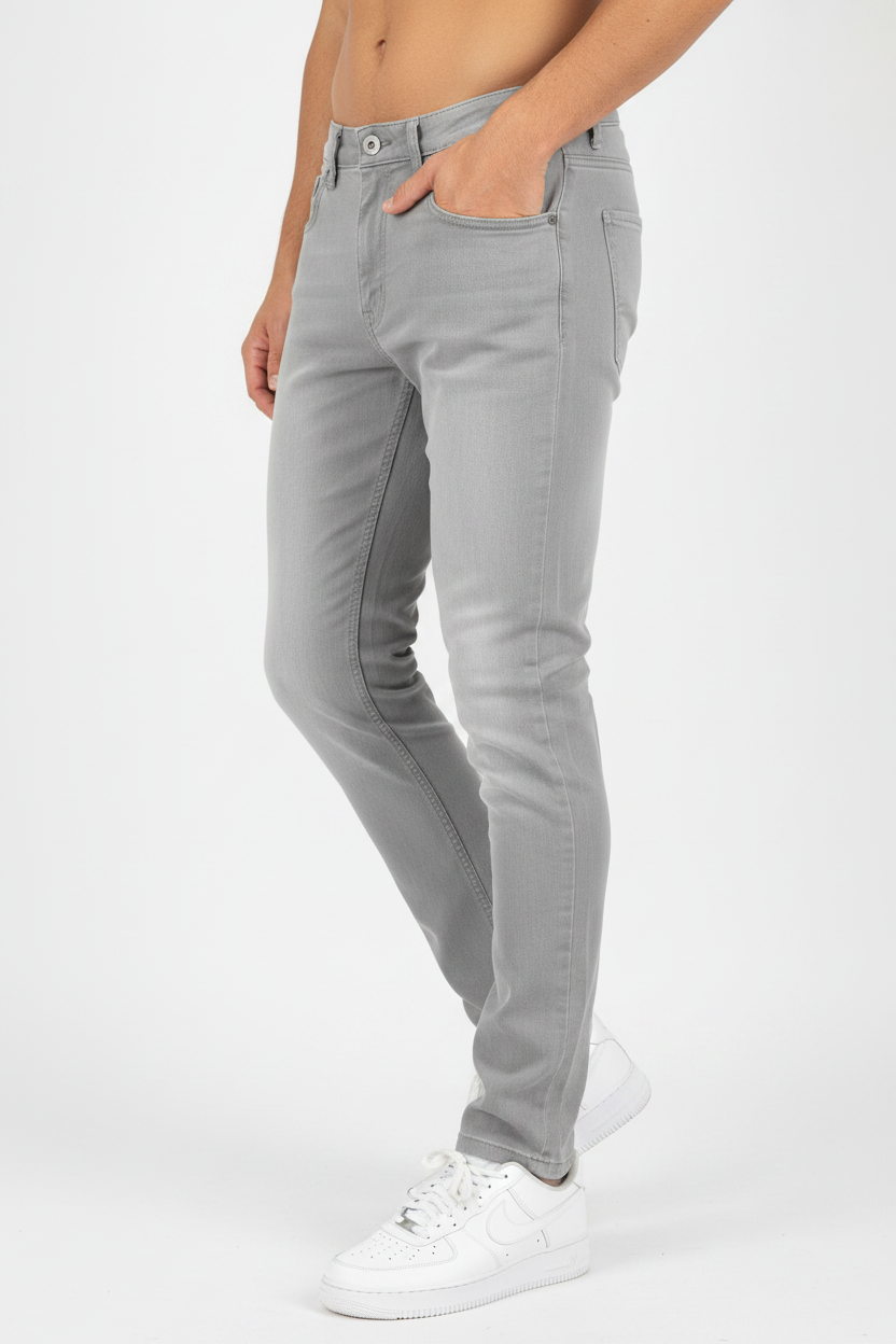 Lucca Slim Fit Jeans Grau