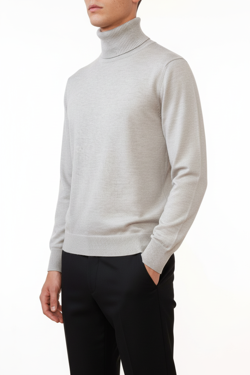 Rollkragenpullover Valenci Grau