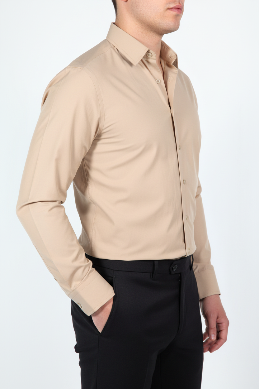 Overhemd Leira Beige