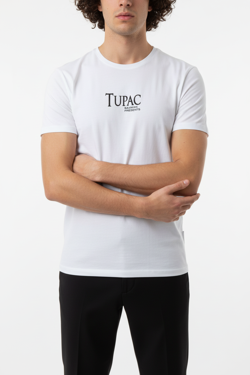 T-shirt Wit Tupac