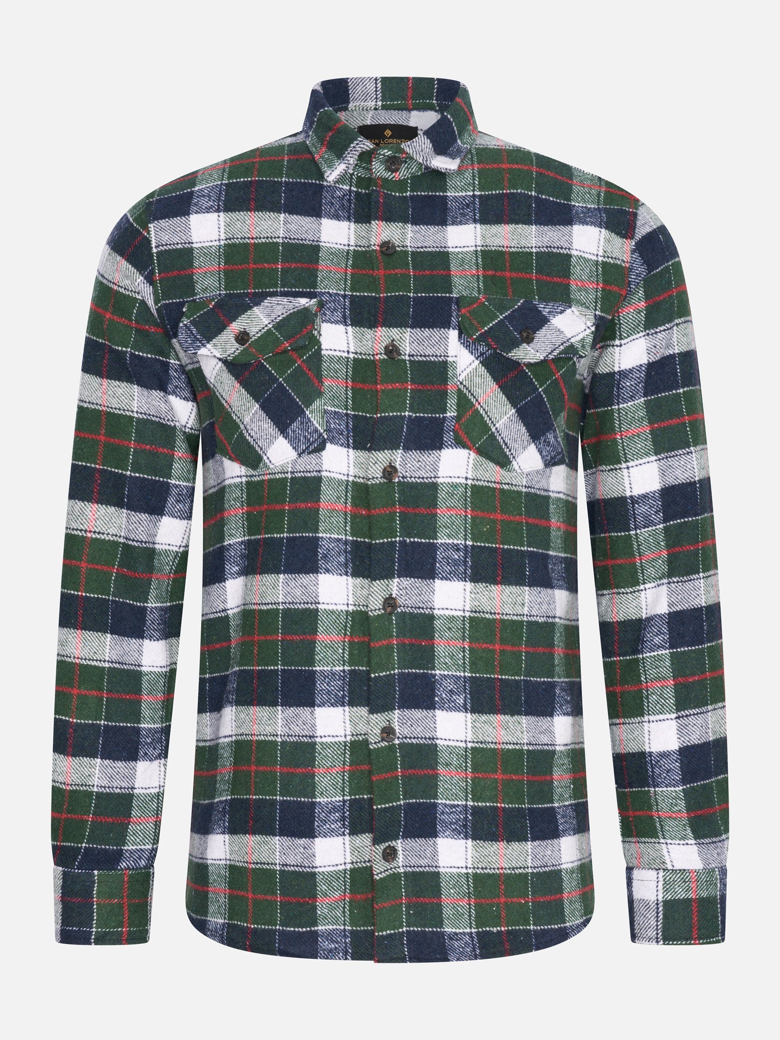 Flannel Shirt Groen