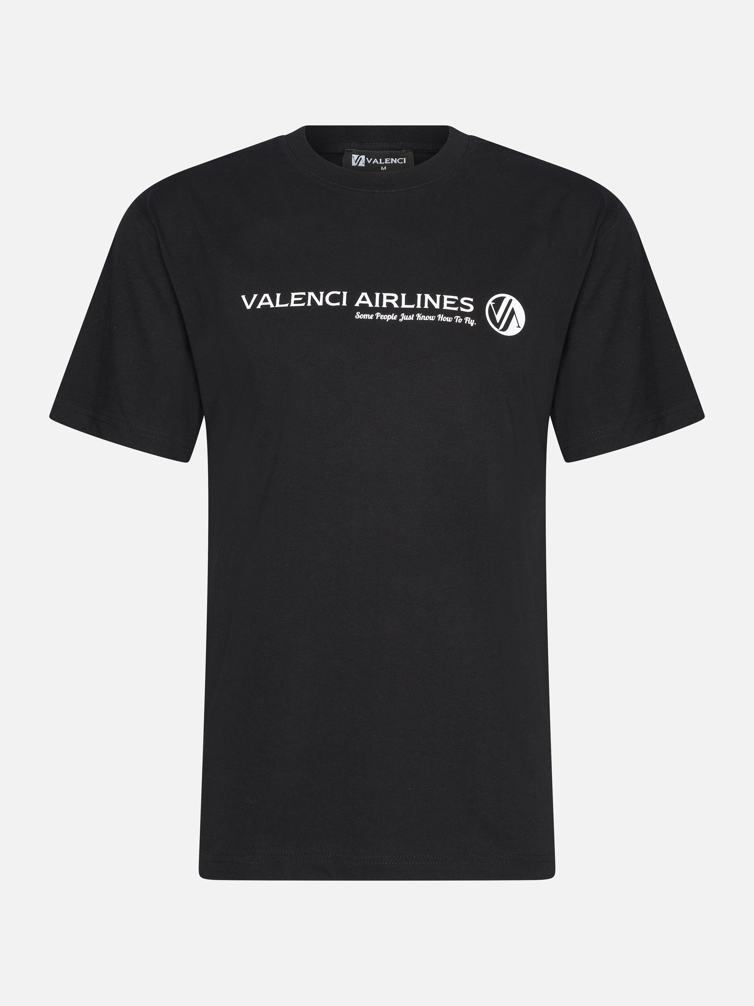 Camiseta Valenci Aerolíneas negras