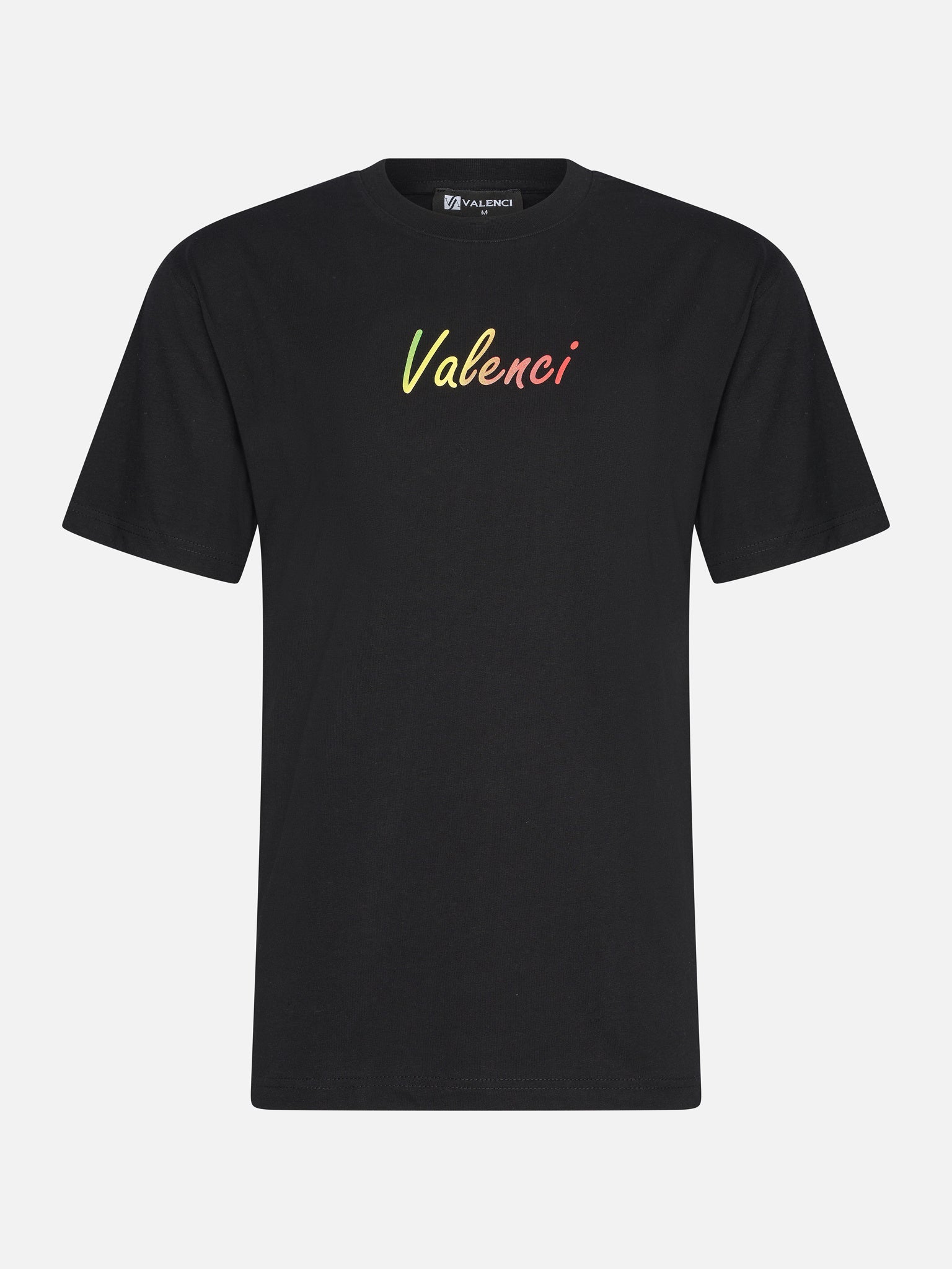 Valenci T-shirt Black Rainbow